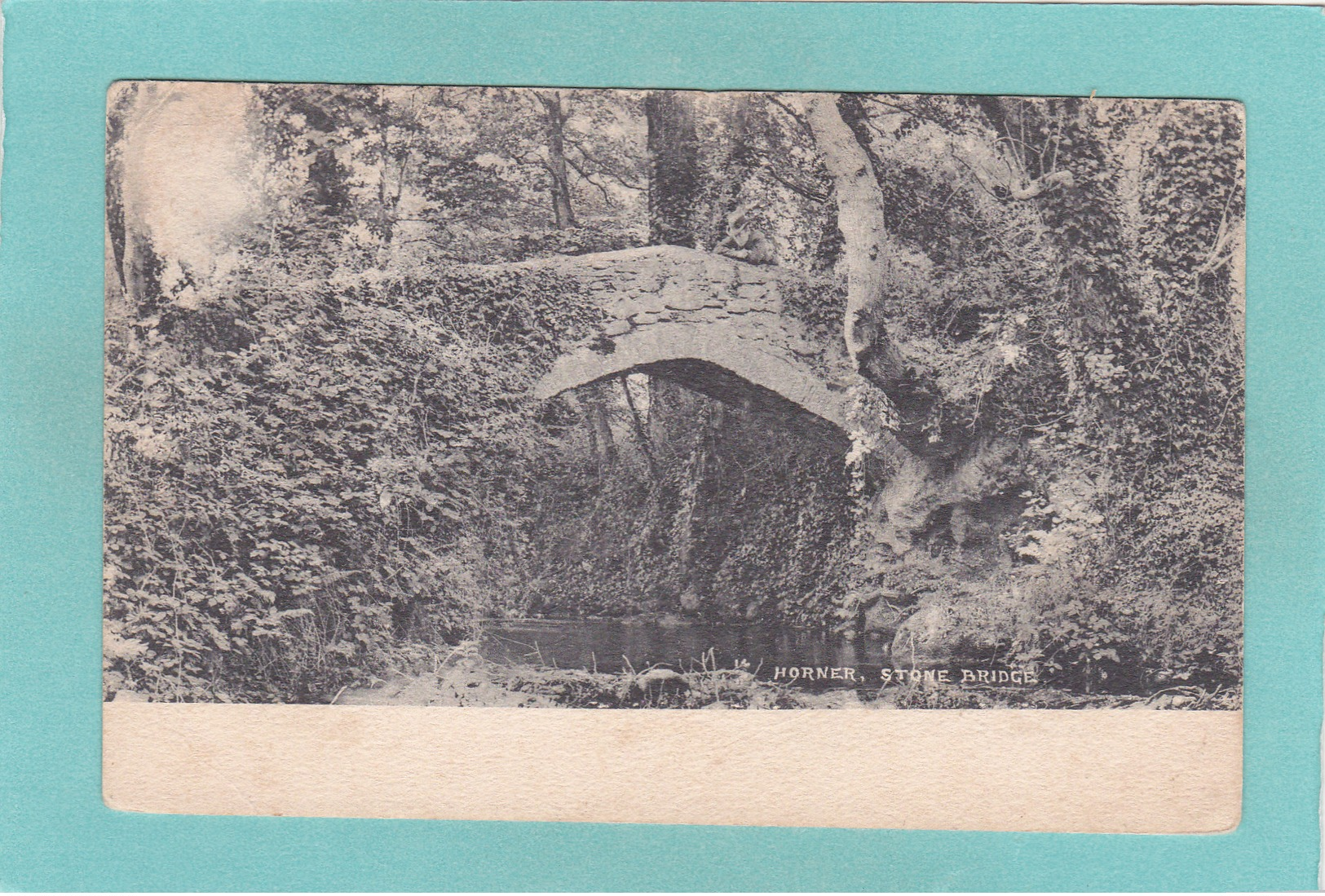 Old Postcard Of Stone Bridge,Horner,Somerset, England.Posted,Y17. - Other & Unclassified