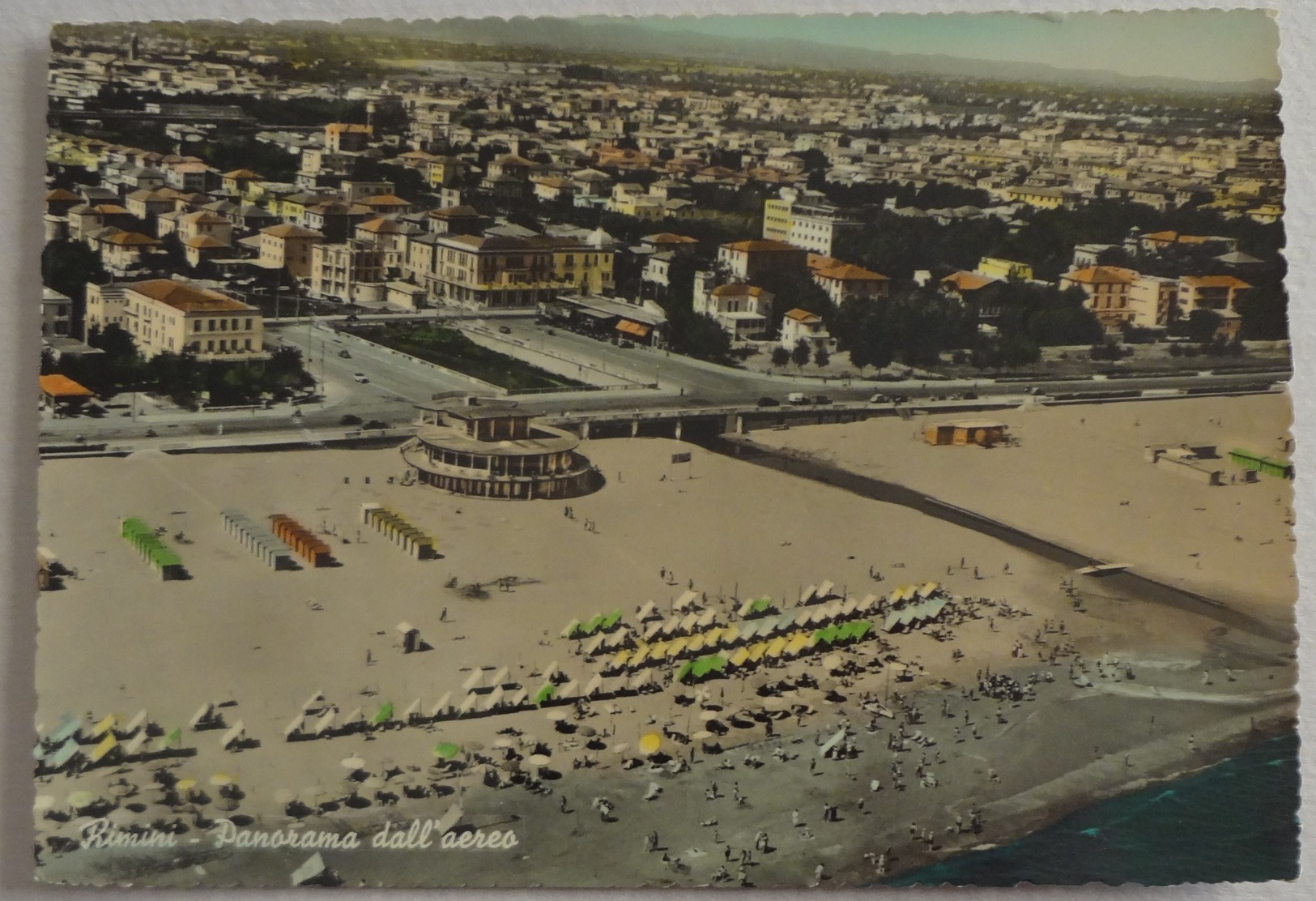 998 - Cartolina/Postcard Rimini La Grande Spiaggia Panorama Aereo - Rimini