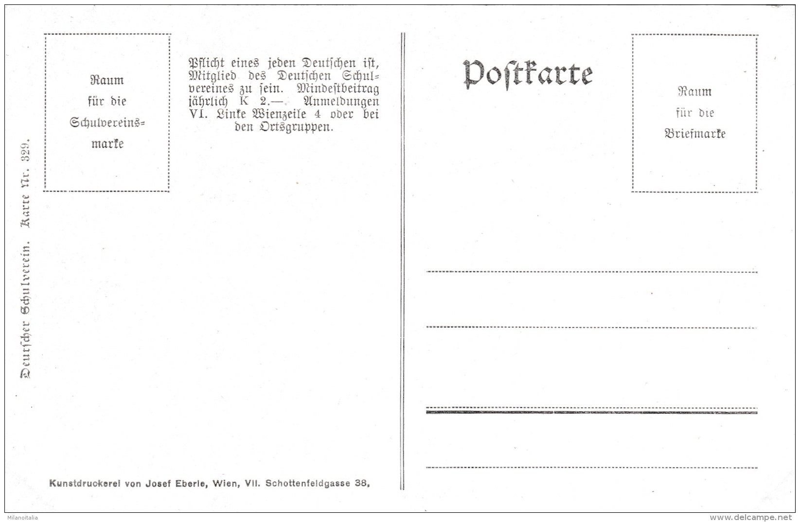 Deutscher Ansitz In Eppan - Tirol - Deutscher Schulverein Karte Nr. 329 - Altri & Non Classificati