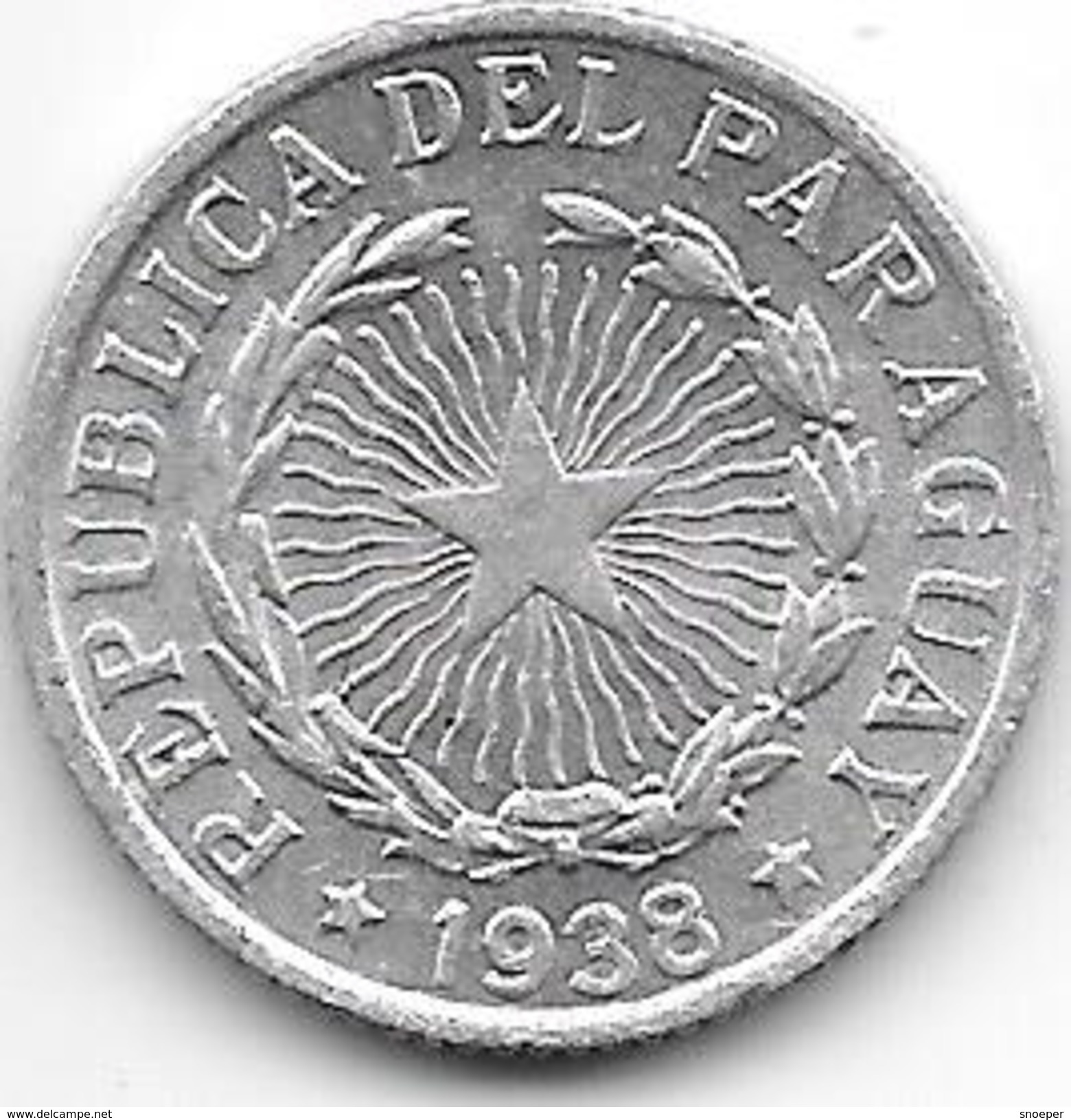 Paraguay 2 Pesos 1938 Km 17 Unc - Paraguay