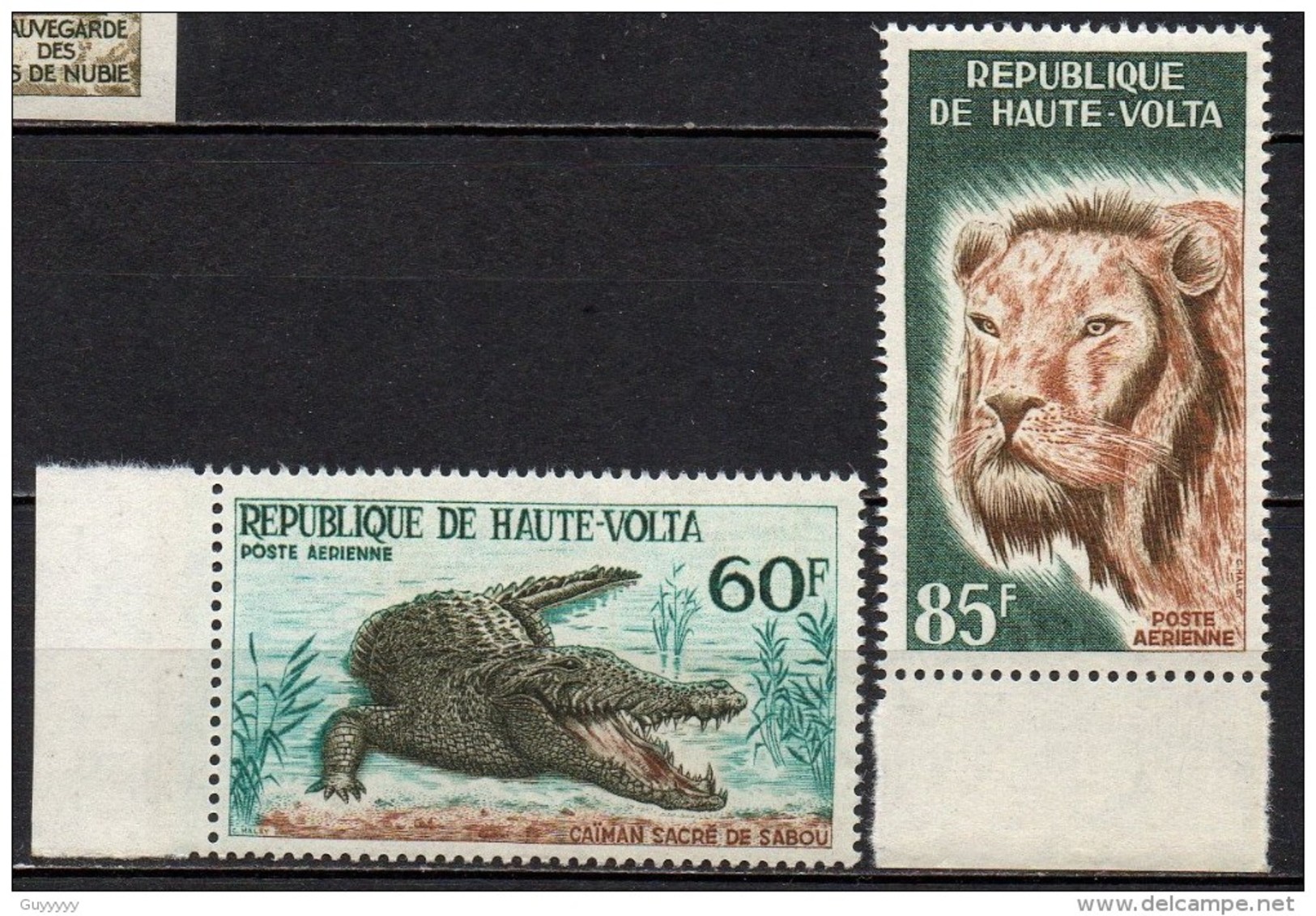 Haute-Volta - Poste Aérienne - 1965 - Yvert N° PA 25 & 26 ** - Animaux Sauvages - Haute-Volta (1958-1984)