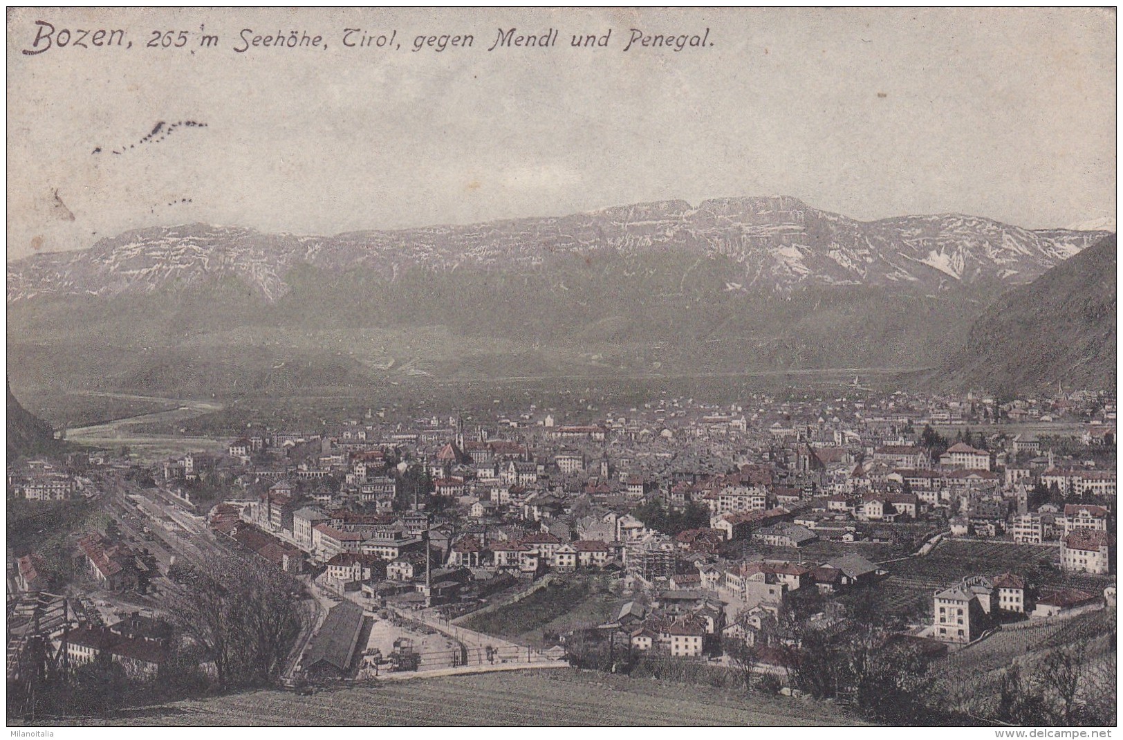 Bozen, Tirol, Gegen Mendl Und Penegal (11765) * Feldpost 4. 12. 1916 - Bolzano