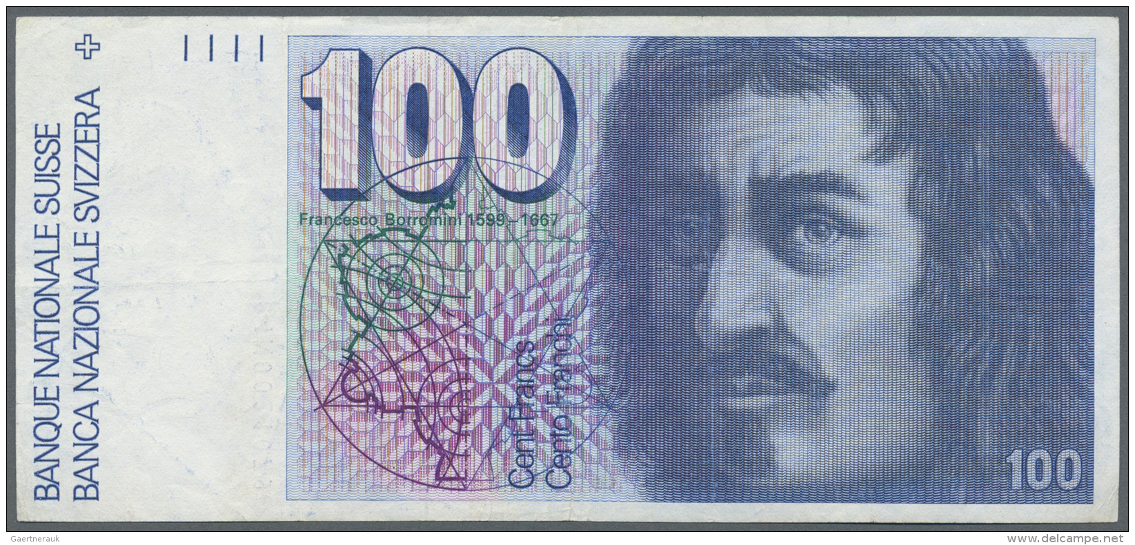 Switzerland / Schweiz: 100 Franken ND(1980-84) P. 57 In Condition: F+ To VF-. - Switzerland