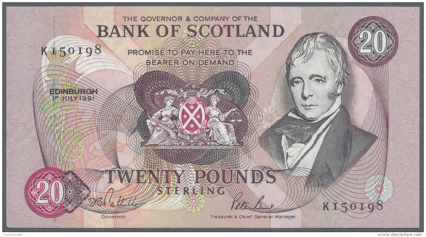 Scotland / Schottland: 20 Pounds 1991, P.118 In UNC - Autres & Non Classés