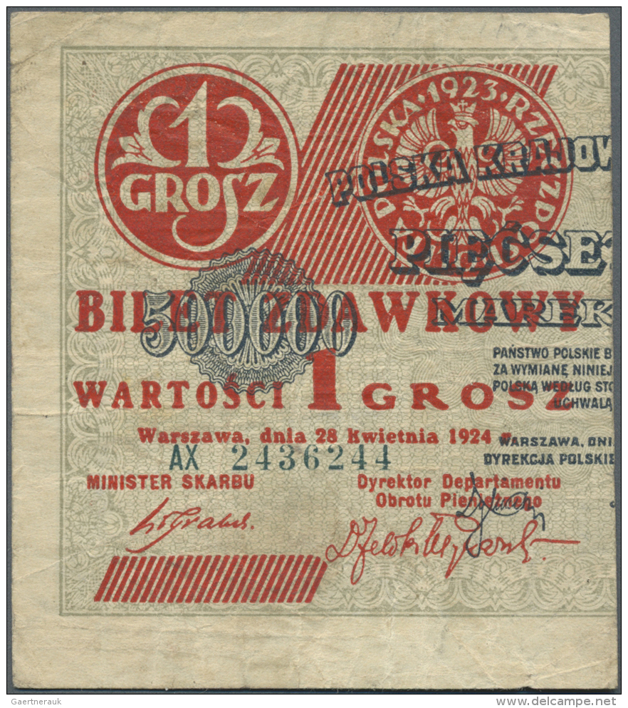 Poland / Polen: 1 Grosz 1924 P. 42a In Condition: F. - Pologne