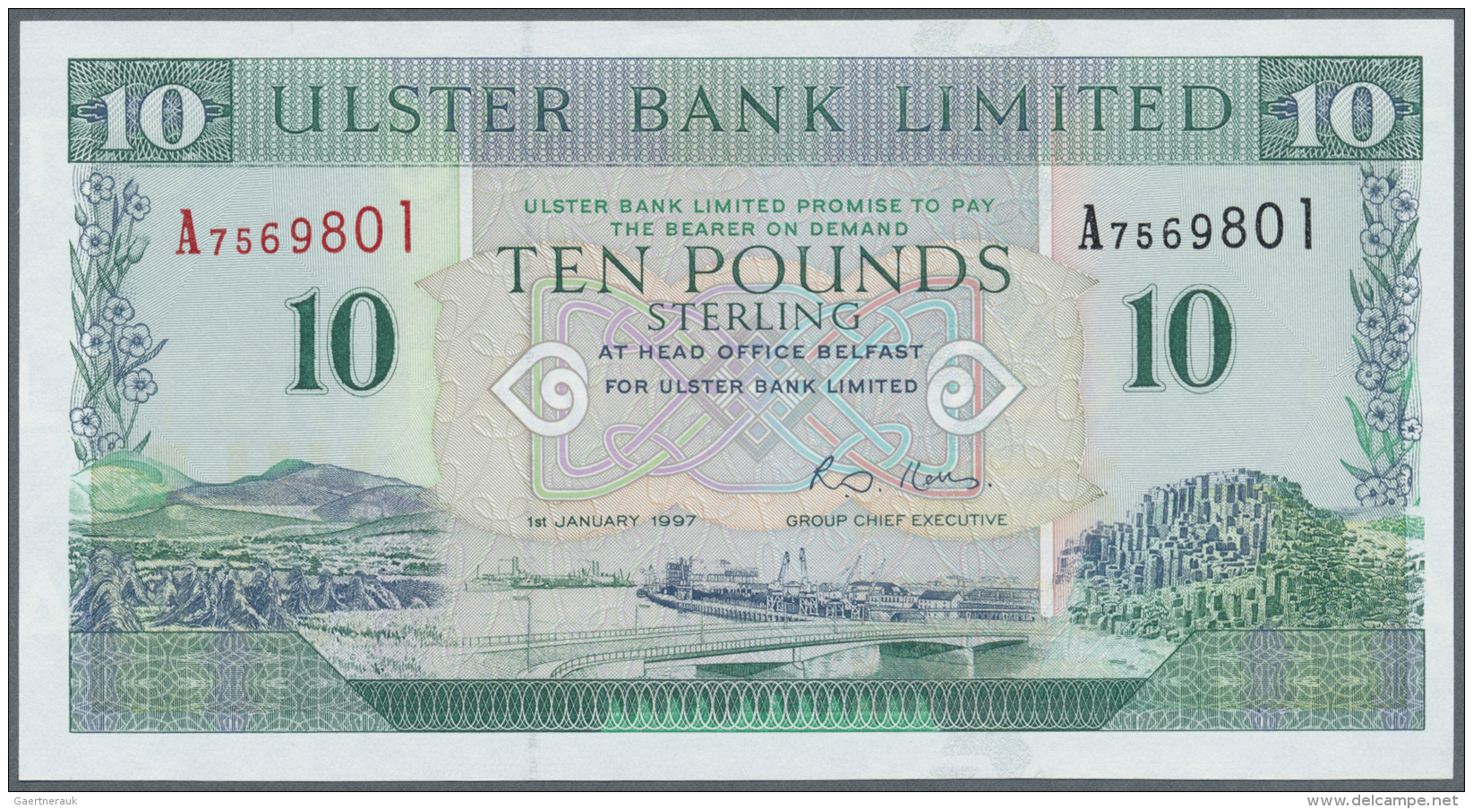 Northern Ireland / Nordirland: Set Of 2 Notes Containing 5 Pounds 1998 P. 335b And 10 Pounds 1997 P. 336a, Both In Condi - Autres & Non Classés