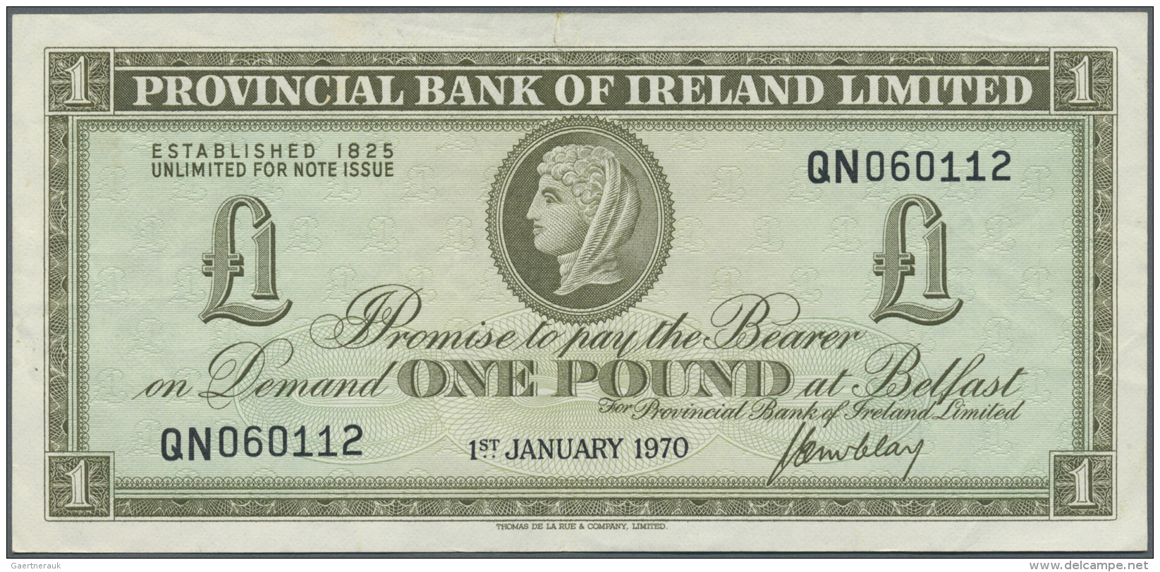 Northern Ireland / Nordirland: 1 Pound 1970 P. 245 In Condition: VF-. - Autres & Non Classés