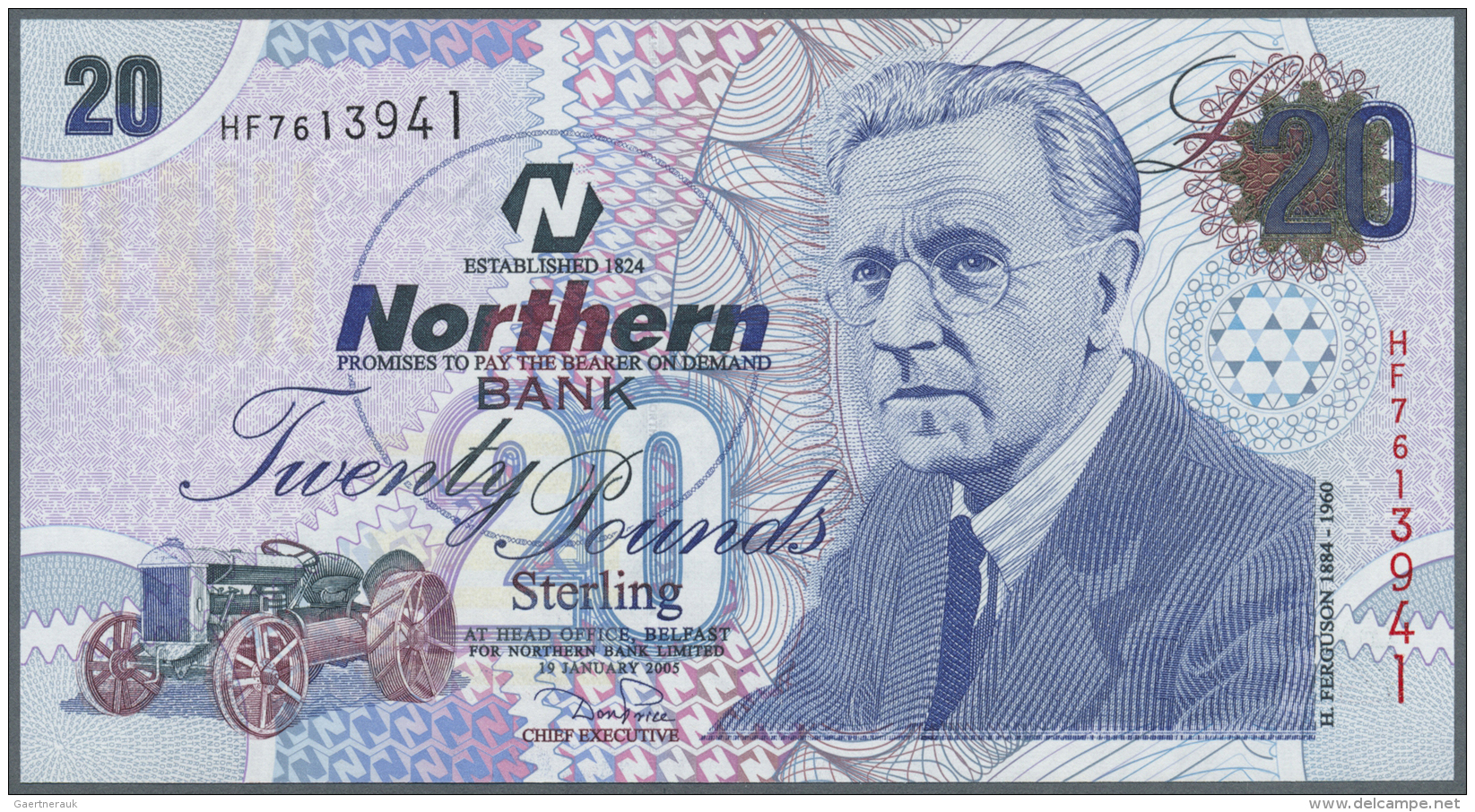 Northern Ireland / Nordirland: Set Of 2 Notes Containing 10 And 20 Pounds 2005 P. 206a, 207a, Both In Condition: UNC. (2 - Autres & Non Classés