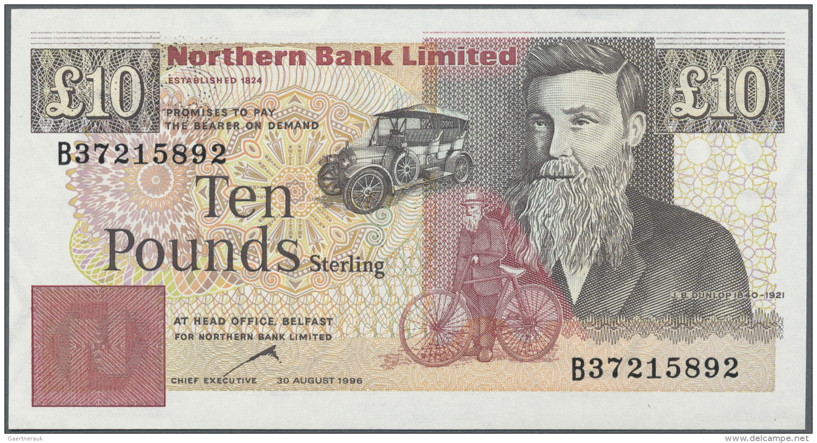 Northern Ireland / Nordirland: 10 Pounds 1996 P. 194c In Condition: UNC. - Other & Unclassified