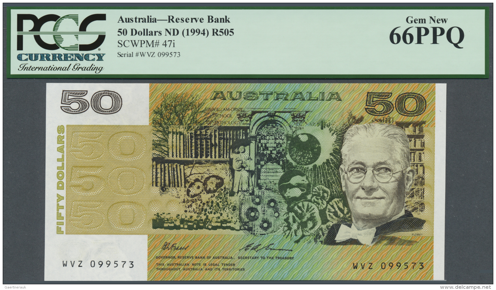 Australia / Australien: 50 Dollars ND(1994) P. 47i, PCGS Graded 66PPQ Gem New. - Autres & Non Classés