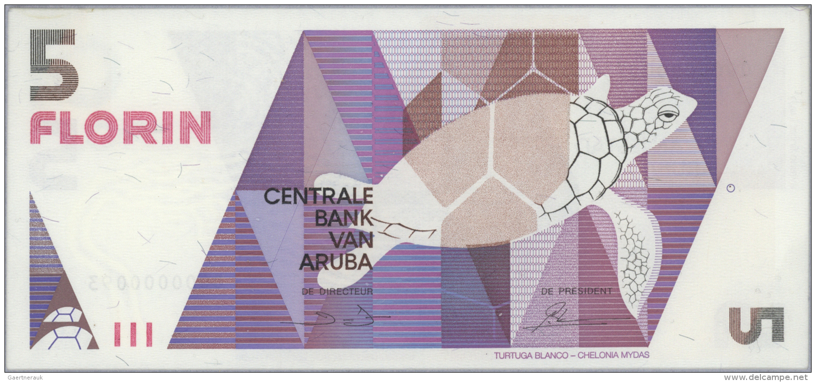 Aruba: Official Collectors Book Issued By The Central Bank Of Aruba Commemorating The First Banknote Series Of National - Aruba (1986-...)