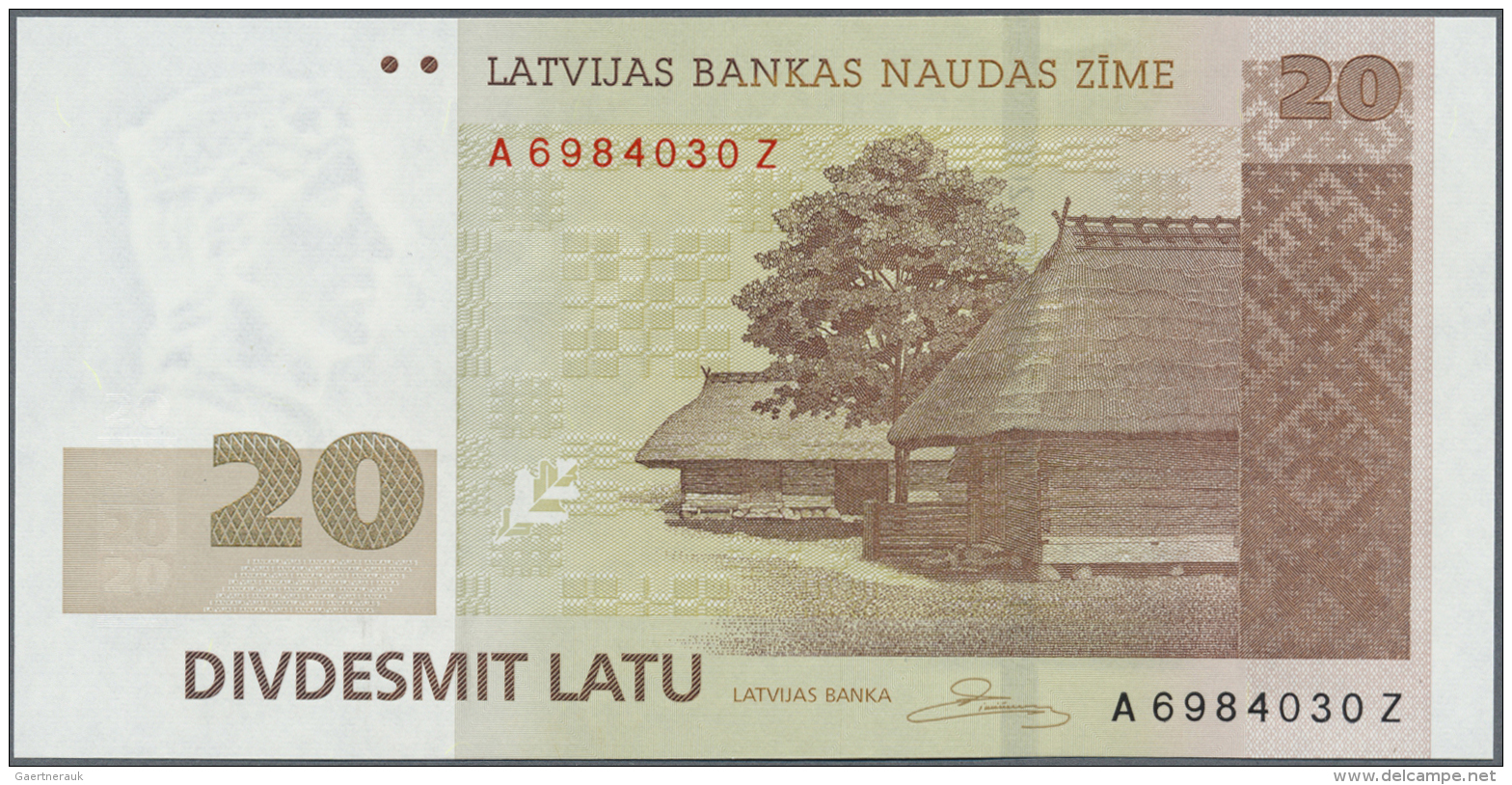 Latvia /Lettland: 20 Latu 2009 REPLACEMENT "AZ" P. 55br, Sign. Rimsevics, In Crisp Original Condition: UNC. - Lettonie