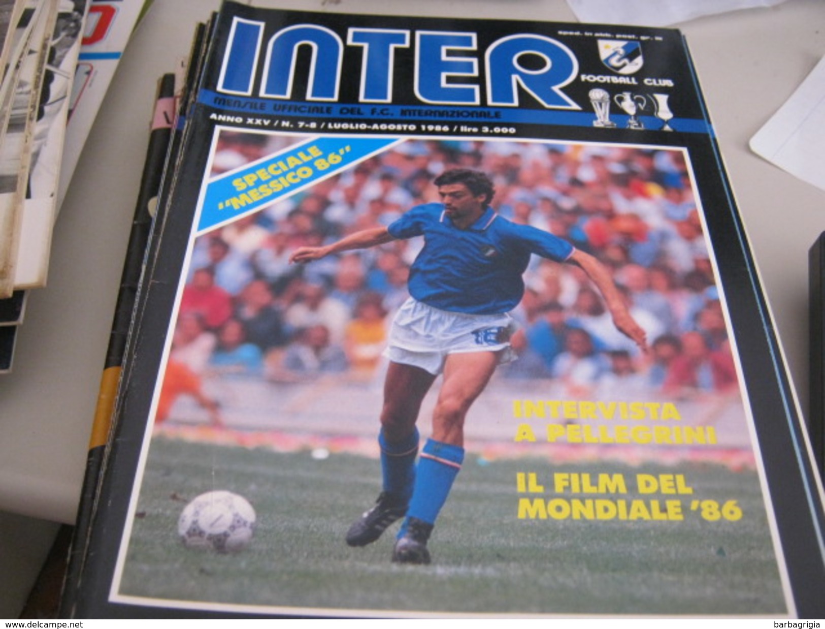 RIVISTA  INTER  AGOSTO 1986 - Sport