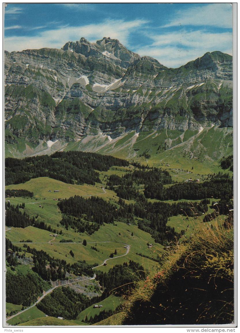 Blick Auf Kränzernpass-Strasse Mit Schwägalp Und Säntis - Photo: Hans Gross - Autres & Non Classés