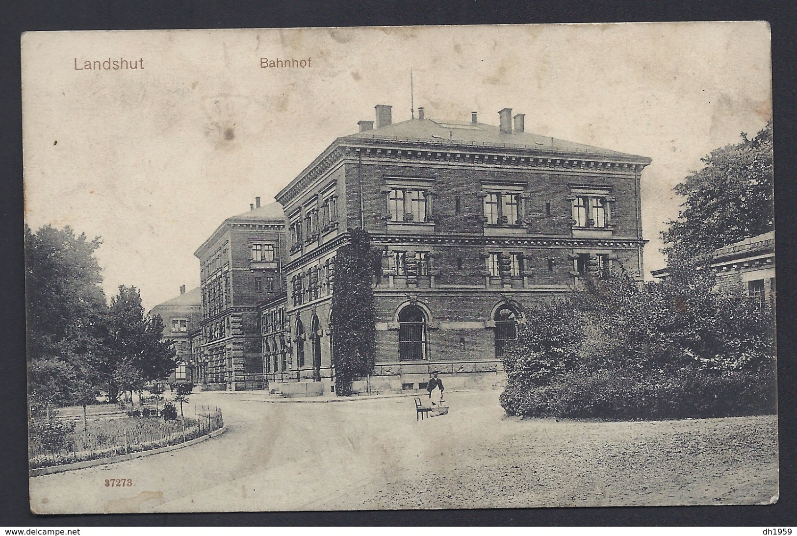 LANDSHUT BAHNHOF GARE STATION  BAYERN Nach SAARGEMÜND LOTHRINGEN 1916 FELDPOST ED R + R DRESDEN - Landshut