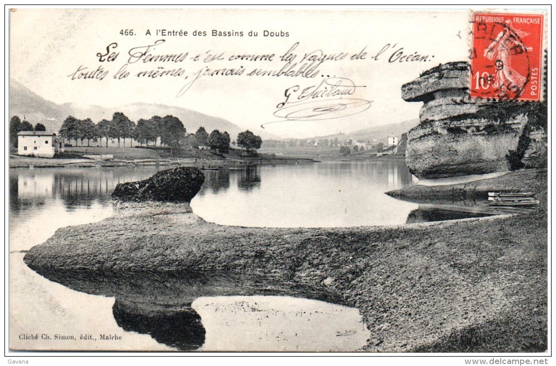 25 A L'entrée Des Bassins Du Doubs    (Recto/Verso) - Autres & Non Classés