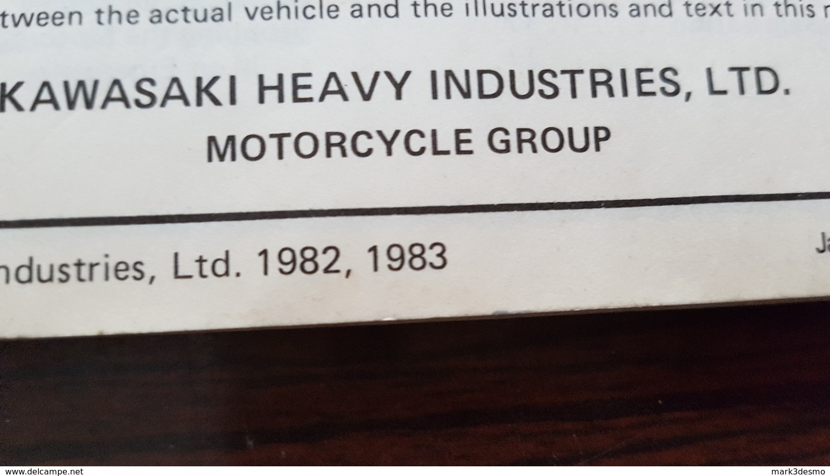 1) Kawasaki Z 1100 GP 1983 Manuale Uso Originale - Genuine Owner's Manual - Bedienungsanleitung - Moto