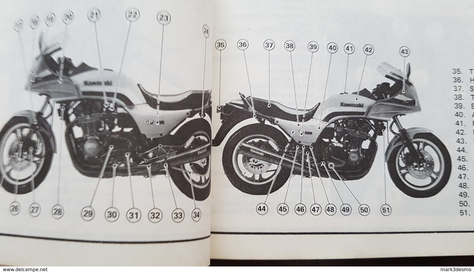 1) Kawasaki Z 1100 GP 1983 Manuale Uso Originale - Genuine Owner's Manual - Bedienungsanleitung - Moto