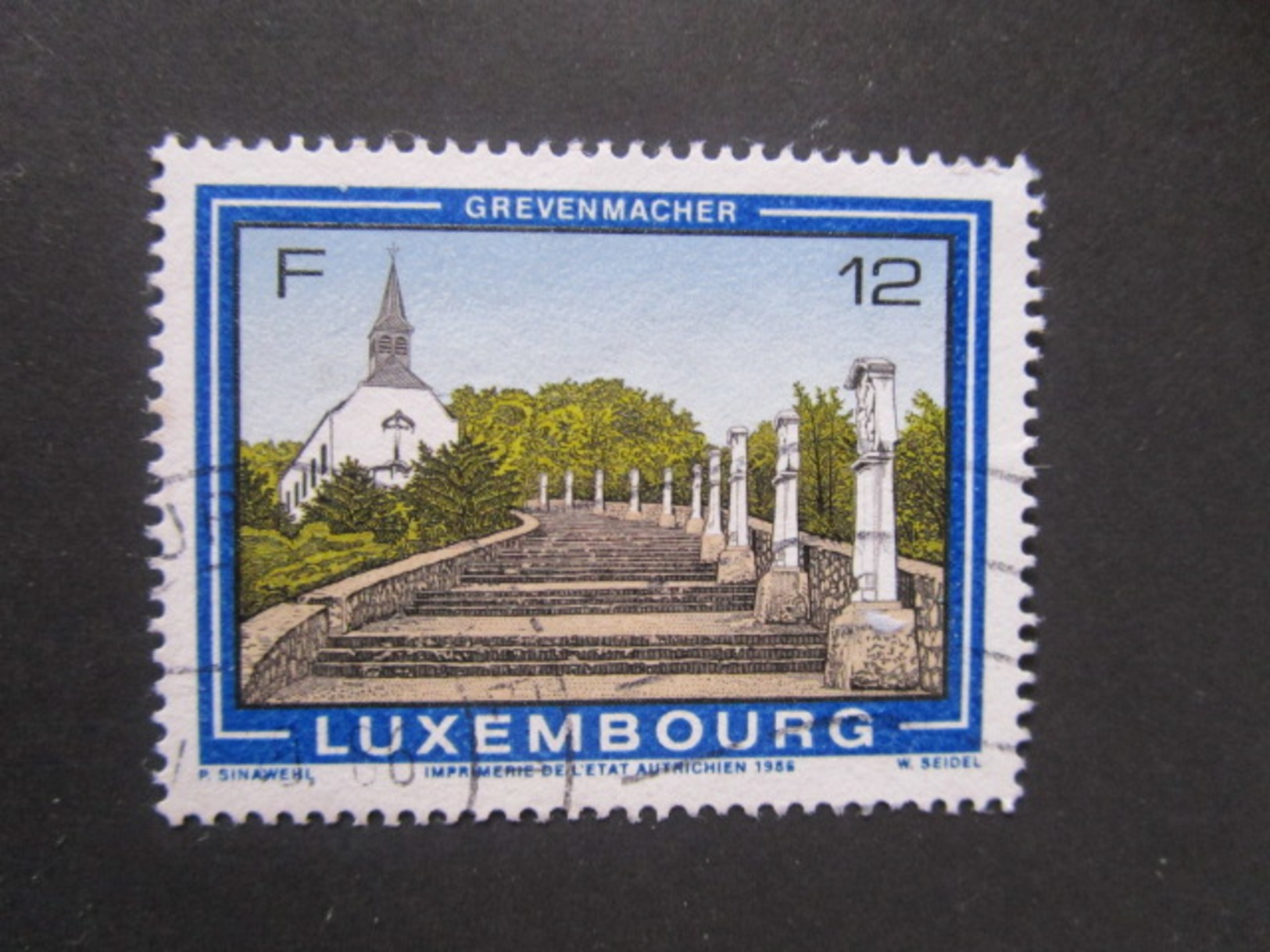 Luxembourg. 1986. Yvert N° 1111 Ob. Tourisme. Ville De Grevenmacher. Montée Vers La Chapelle De La Croix. - Gebraucht