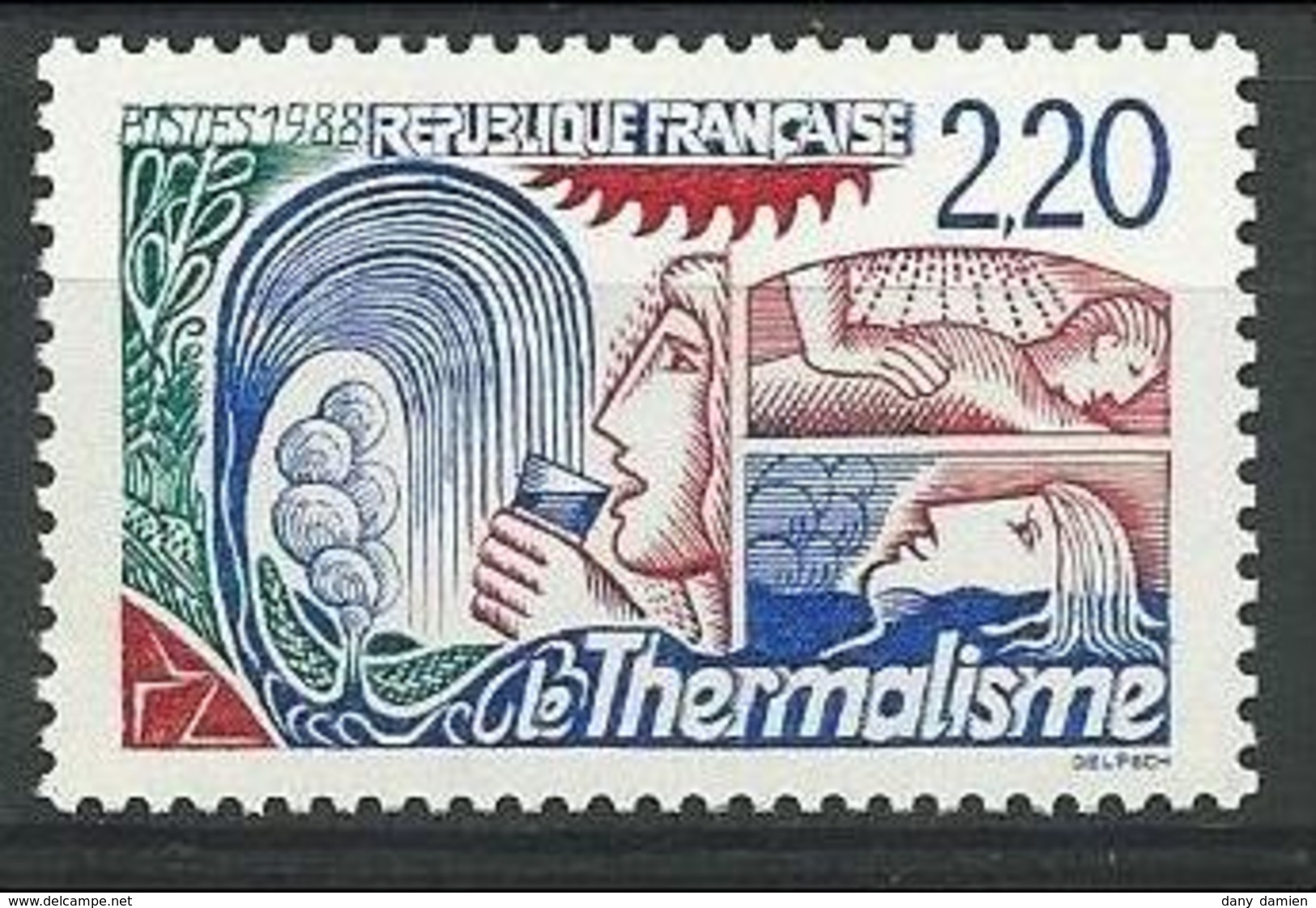 France - YT 2556 - Le Thermalisme - Source Stylisée; Curistes - Neufs