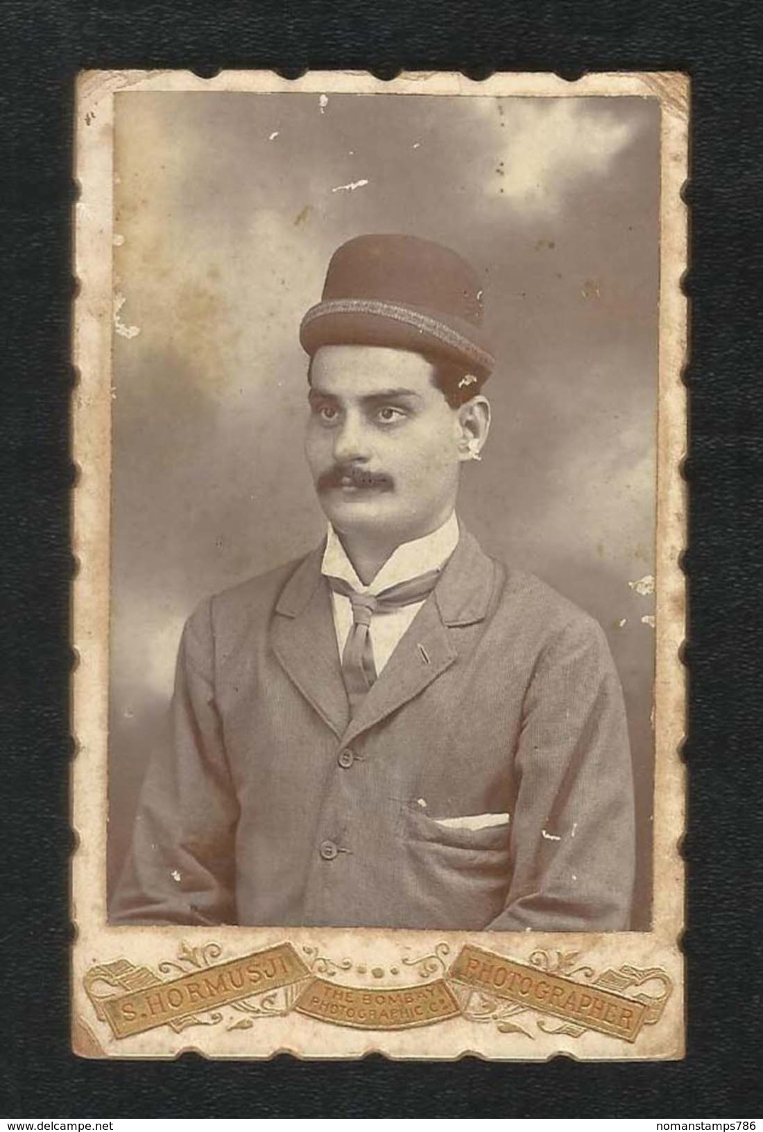 Parsi Men Photography Cdv Photo Card Studio Established 1868 Bombay - Anonymous Persons