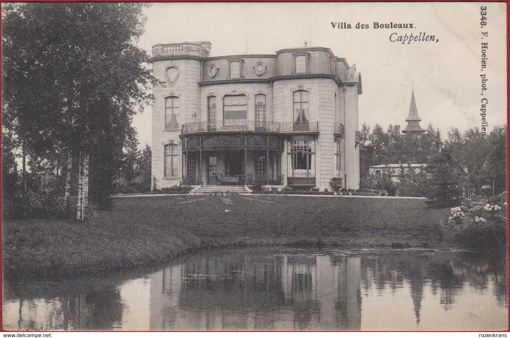 Kapellen Villa Des Bouleaux 1907 Hoelen Cappellen Kasteel Chateau (zeer Goede Staat) ZELDZAAM - Kapellen