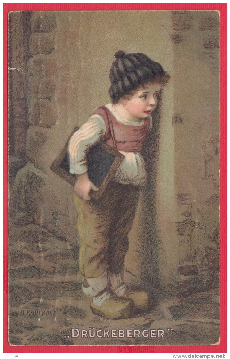219264 / Germany Illustrator Hermann Kaulbach - PORTRAIT LITTLE BOY DUCH , BOOK , "DRUCKEBERGER " A.R.&amp;C.i.B. 247 - Kaulbach, Hermann
