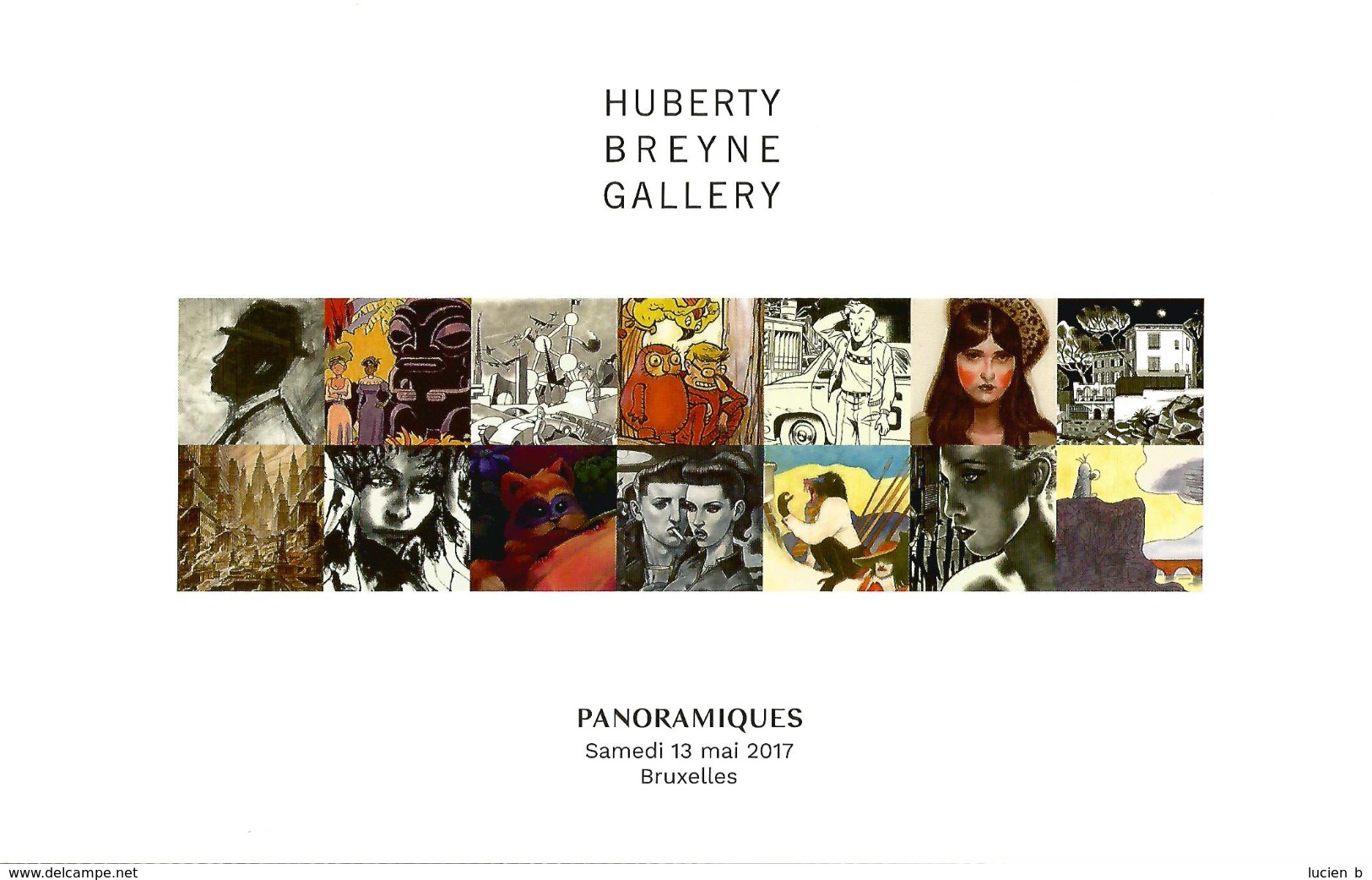 CATALOGUE De Vente Aux Enchères "PANORAMIQUES" - Huberty Breyne Gallery (Inédits ? De Schuiten, Juillard, Loustal, Etc.) - Autres & Non Classés