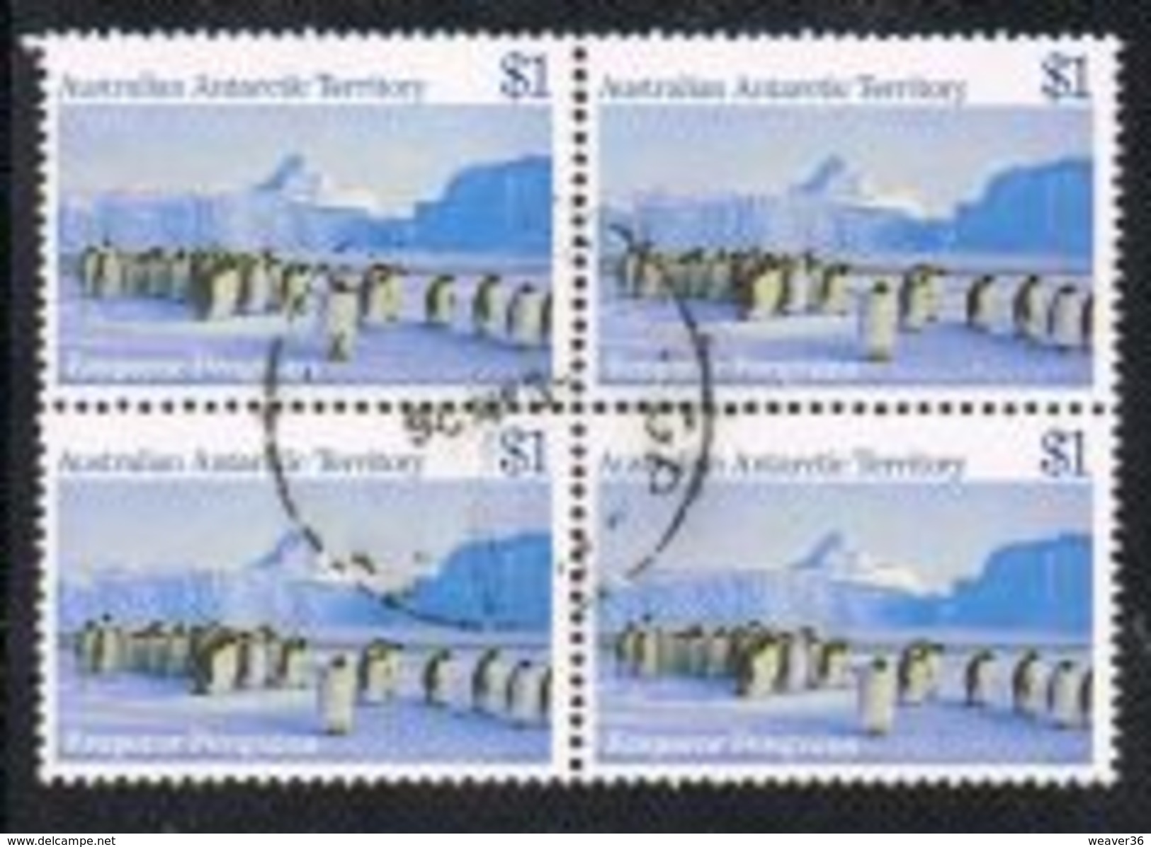 Australian Antarctic Territory SG77 1985 Definitive $1 Good/fine Used Block Of 4 [9/11368/6D] - Used Stamps