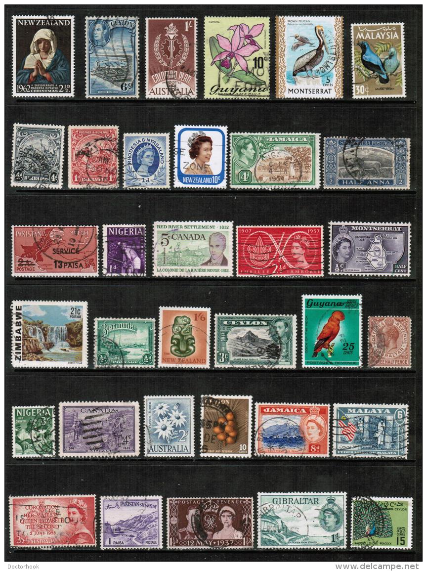 BRITISH COMMONWEALTH---Collection Of USED DL-349 - Collections (without Album)