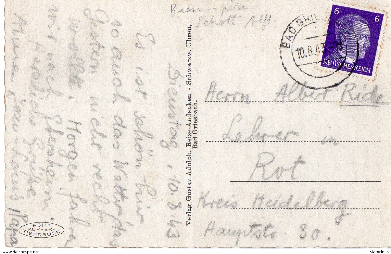 SEEBUCK  -  BLICK A. FELDBERGERHOF UND SEEBUCK  -  Novembre 1940 - Lahr