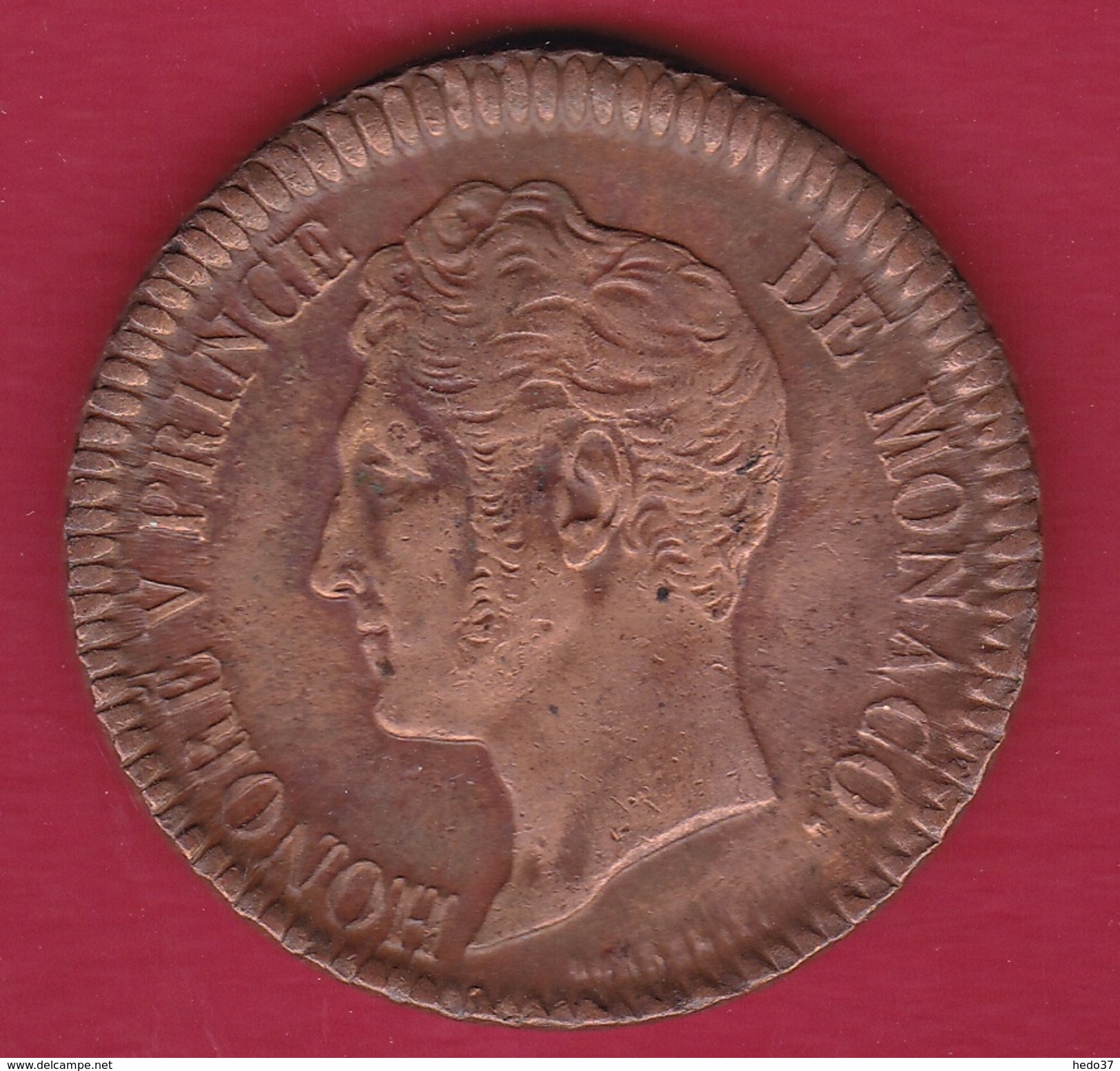 Monaco - Honoré V - Un Décime 1838 MC - SUP - Charles III.
