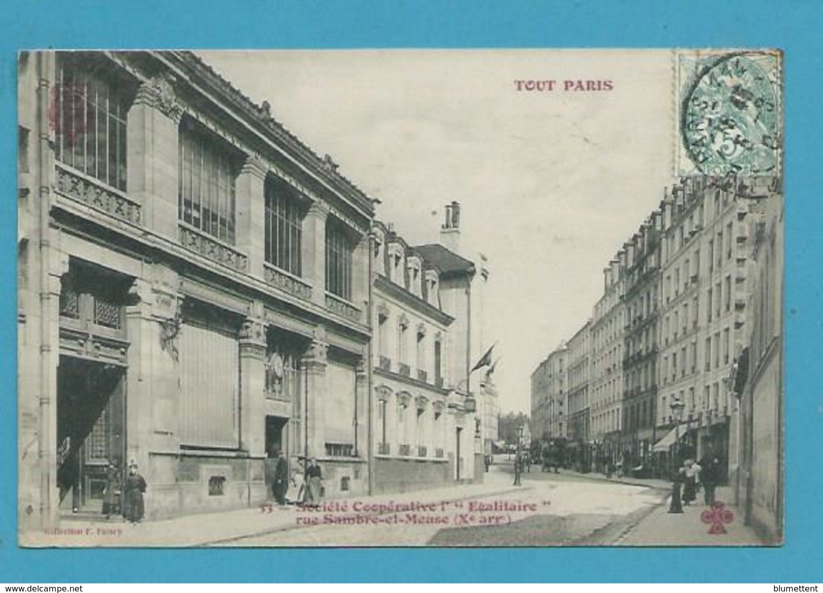 CPA 33 TOUT PARIS - Société Coopérative L'Egalitaire Rue Sambre Et Meuse (Xème Arrt.) Coll. FLEURY - District 10