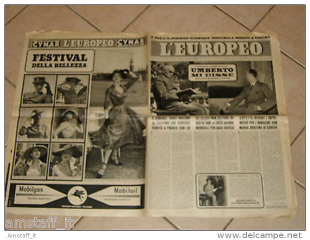 EUROPEO 1951/24=UMBERTO DI SAVOIA=CARLO GRAZIANI=PITIGRILLI=GIRARDENGO COSTANTE= - Unclassified