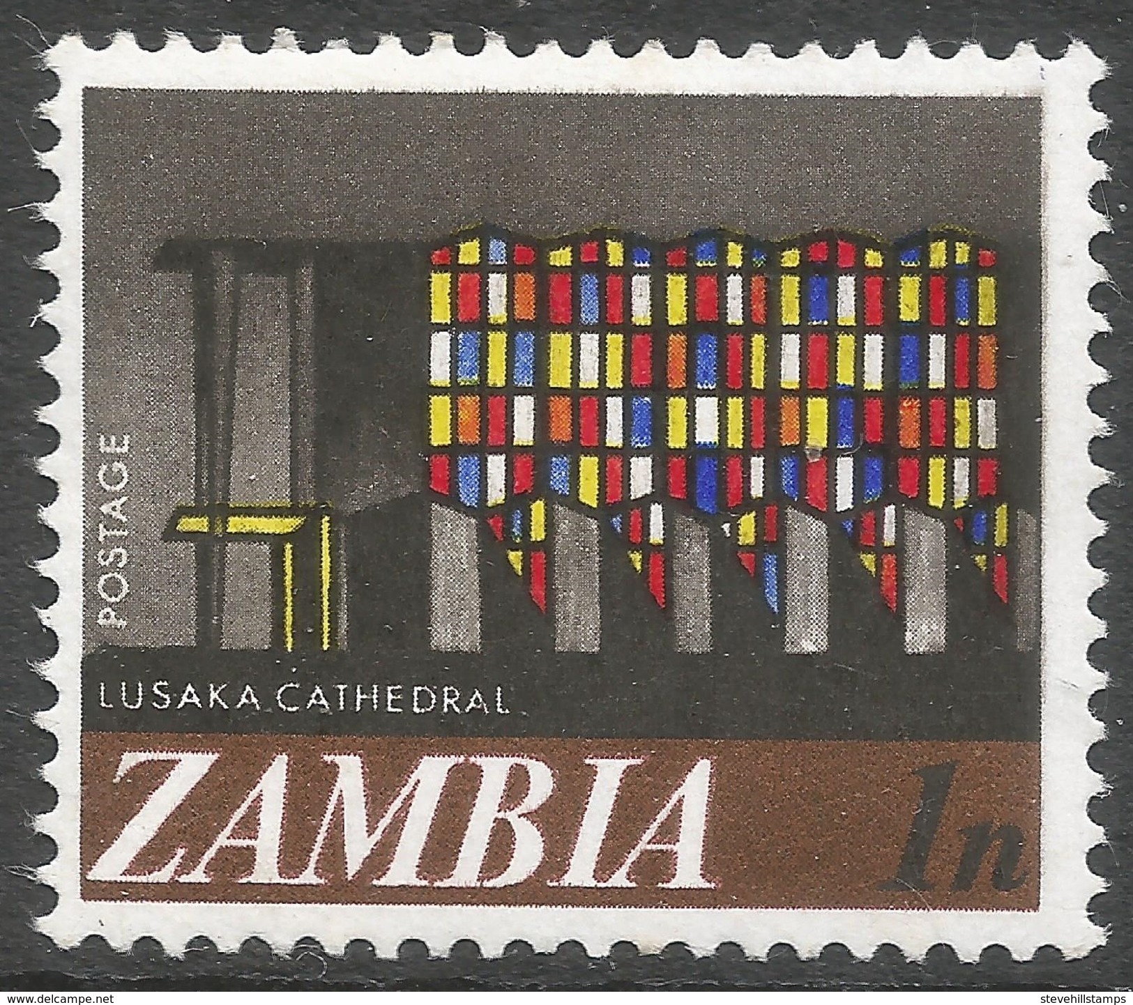 Zambia. 1968 Decimal Currency. 1n MH. SG 129 - Zambia (1965-...)