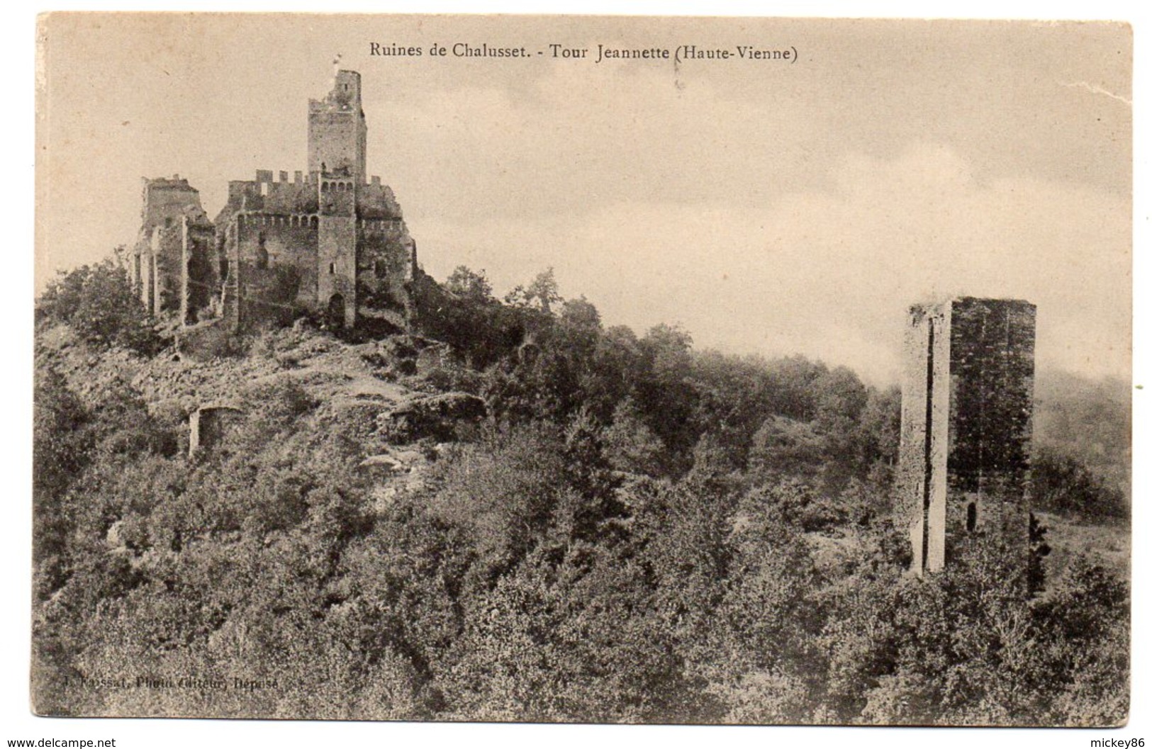SAINT-JEAN-LIGOURE---Les Ruines De CHALUSSET (ou CHALUCET)-chateau-Tour Jeannette--  éd  ???? - Autres & Non Classés