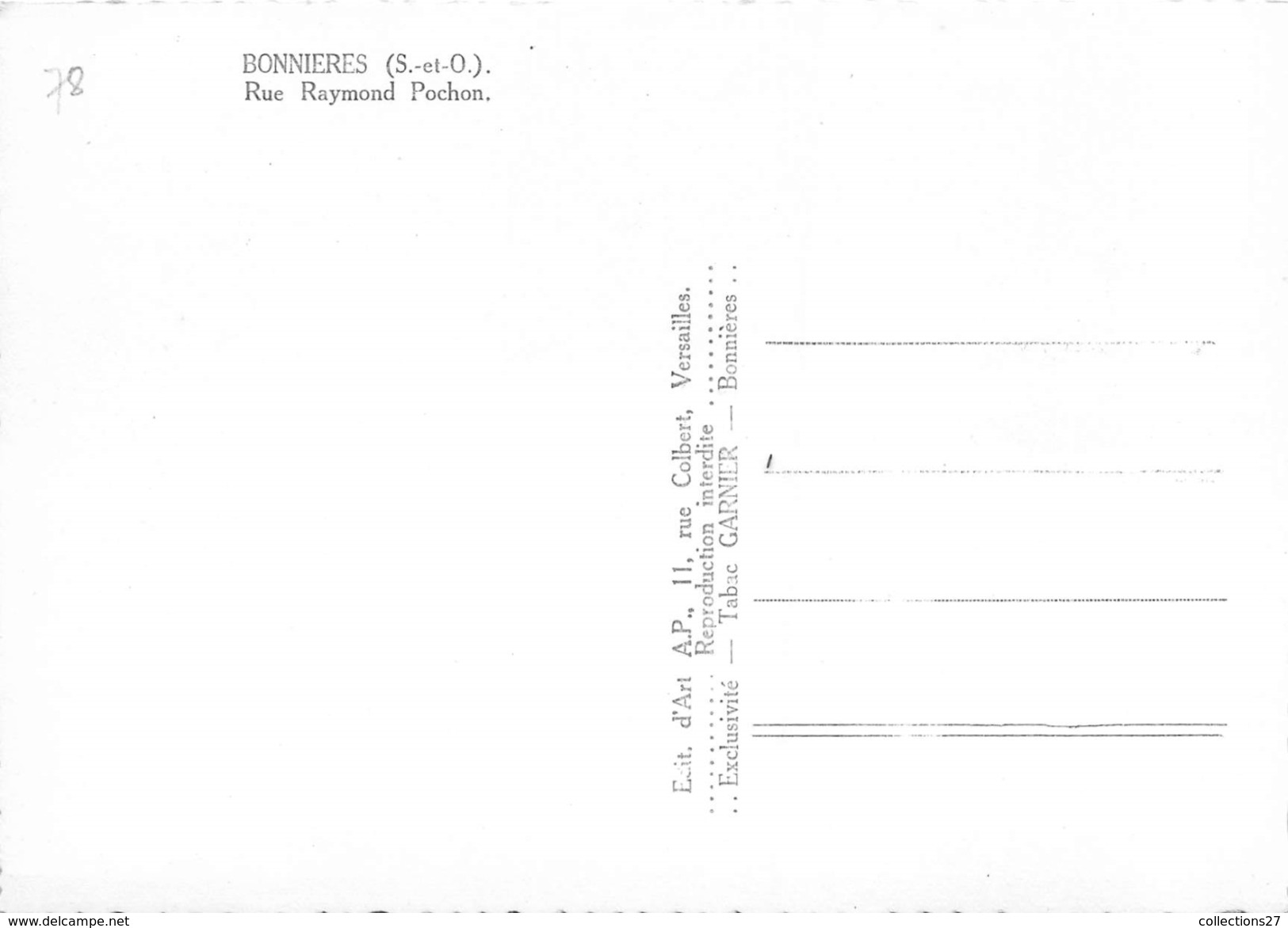 78-BONNIERES- RUE RAYMOND POCHON - Bonnieres Sur Seine