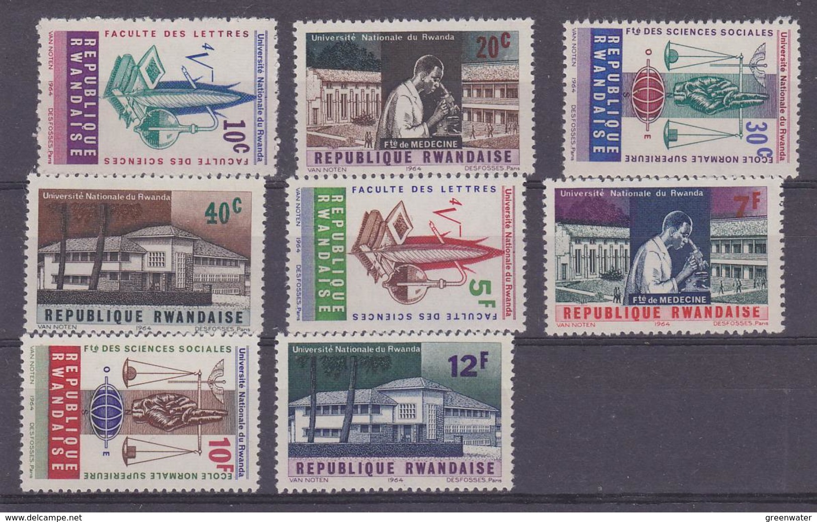 Rwanda 1965 Nationale Universiteit Van Rwanda 8w ** Mnh (35658A) - Ongebruikt