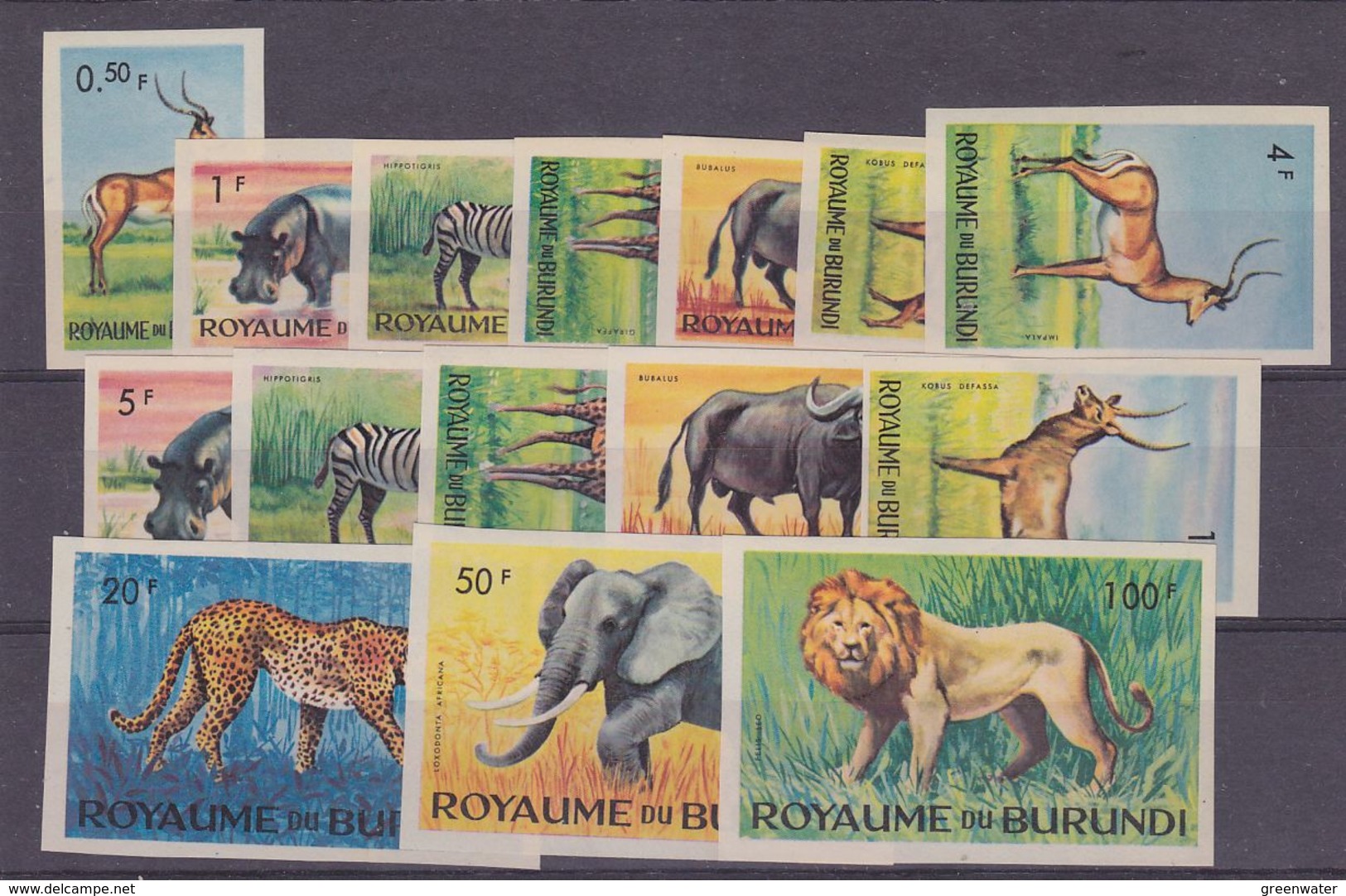 Burundi 1964 Dieren15w Ongetand ** Mnh (gom Niet Altijd Perfect, Zie Scan) (35659) - Ongebruikt