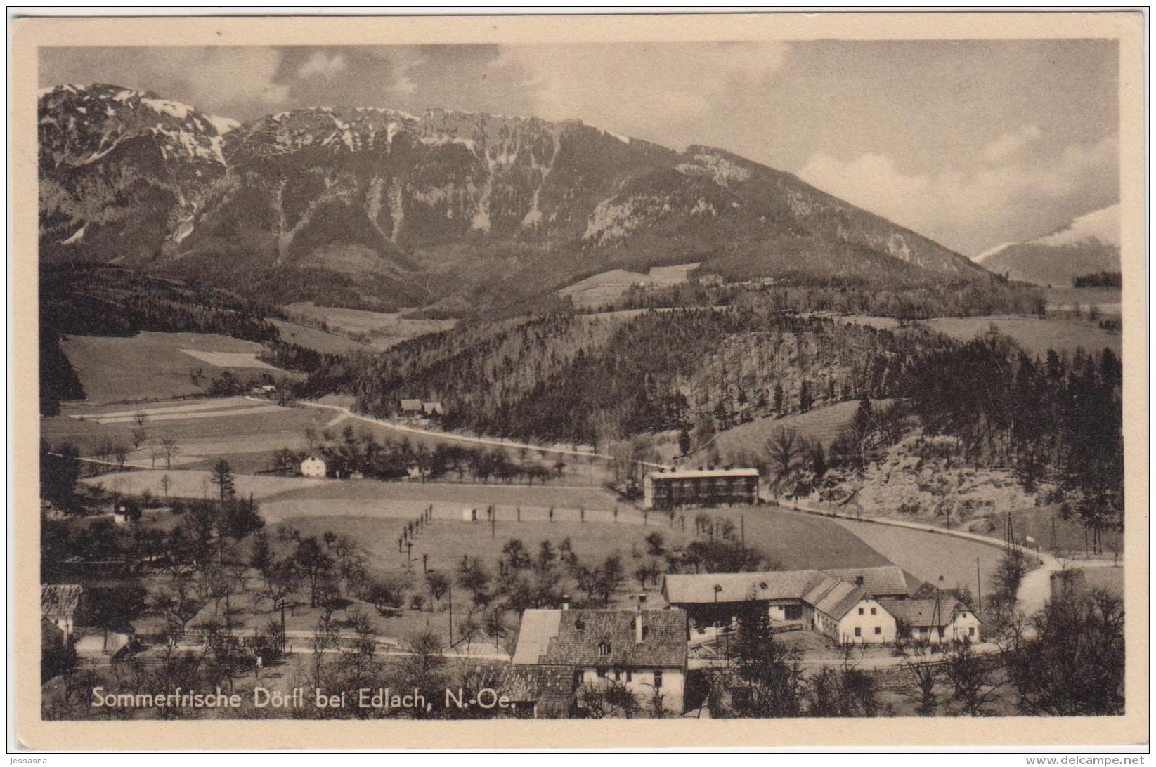 AK - DÖRFL Bei Edlach - Gesamtansicht 1950 - Neunkirchen