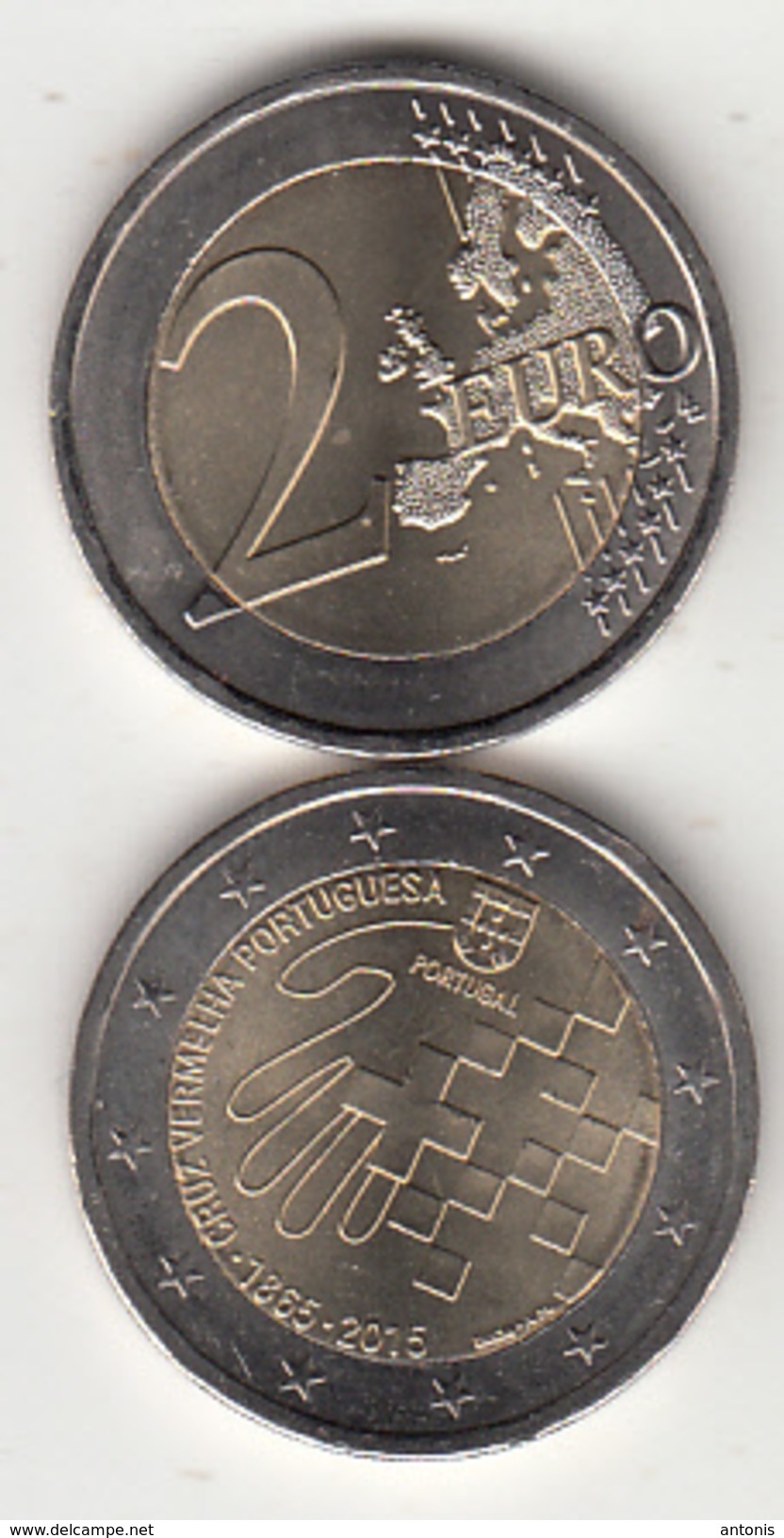 PORTUGAL - Cruz Vermelha Portuguesa 1865-2015, 2 Euro Coin 2015, Unused - Portugal