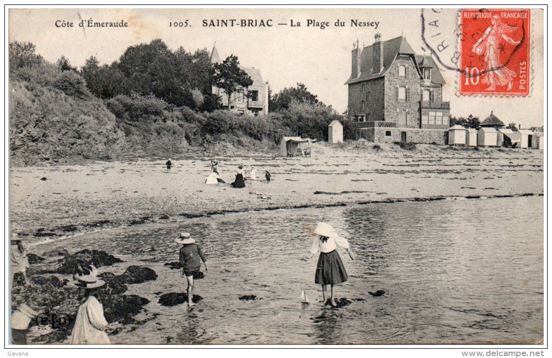 35 SAINT-BRIAC - La Plage Du Nessey    (Recto/Verso) - Saint-Briac