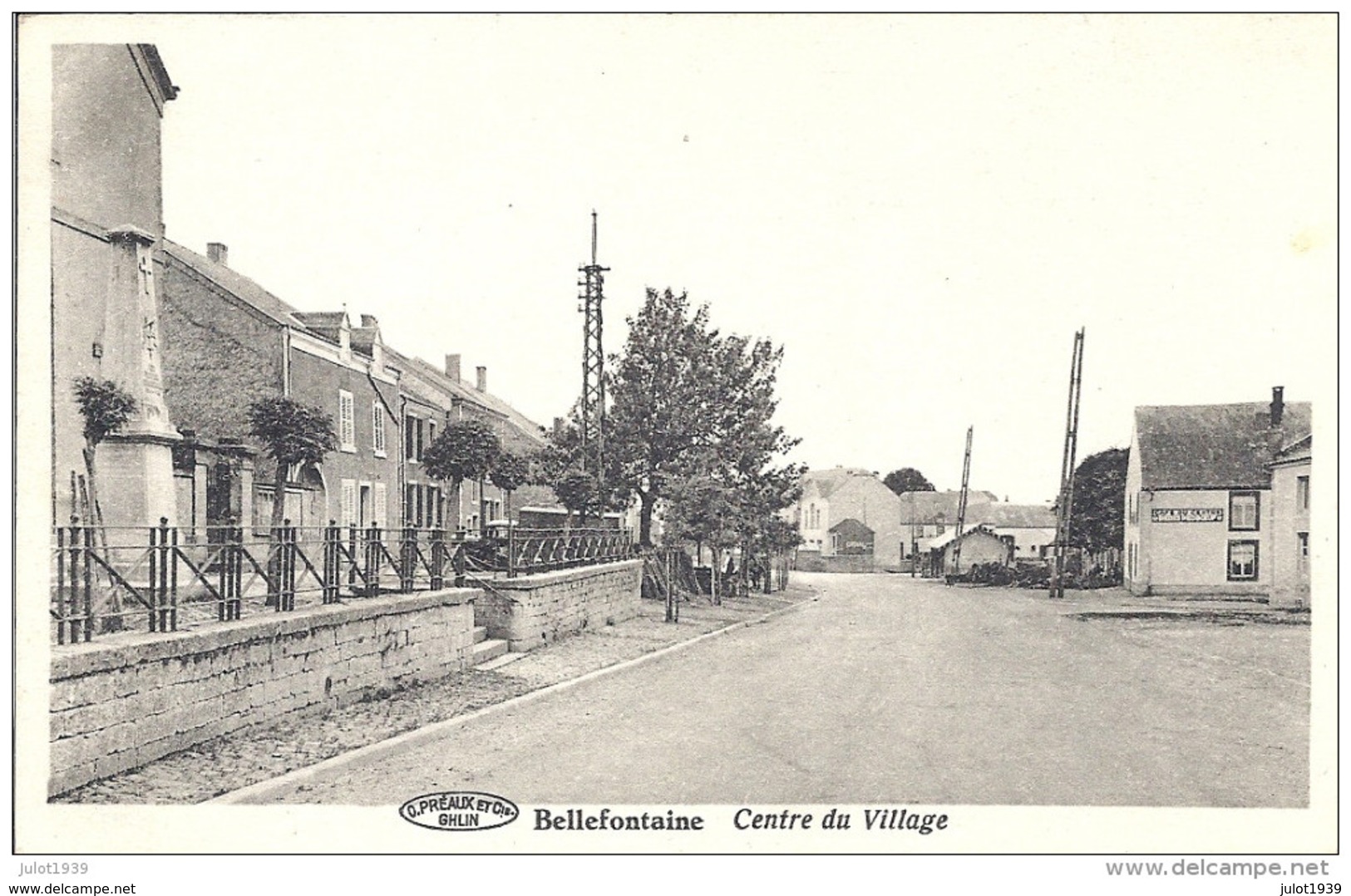 BELLEFONTAINE ..-- Le Centre . Café Du Centre . 1948 Vers ANDERLECHT ( Melle H. VAN BELLE ) . Voir Verso . - Tintigny