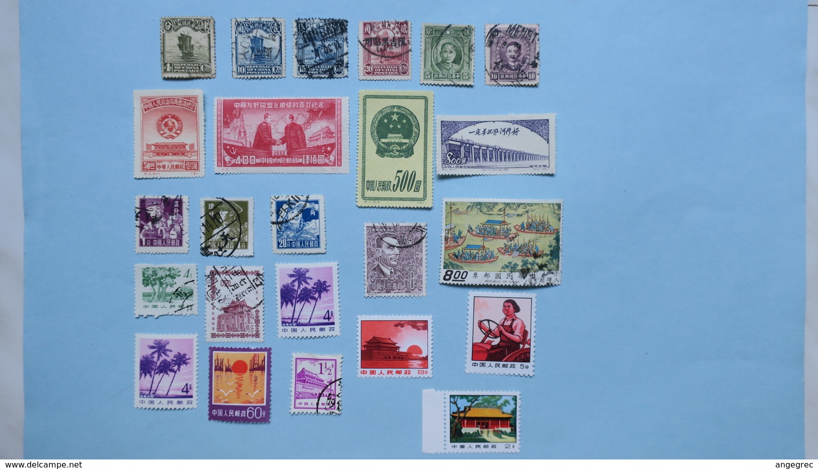 China Stamp,  Chine, Lot De 24 Timbre Neuf Et Oblitéré Neuf **  TBE  Côte 40 &euro; - Lots & Serien