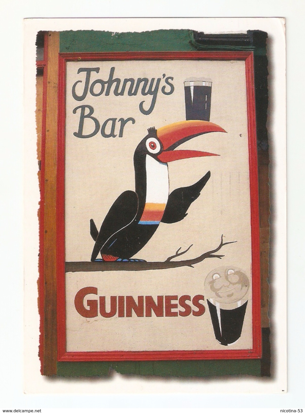 CT-02110- BELFAST- JOHNNY'S BAR- BIRRA GUINNES- - Pubblicitari