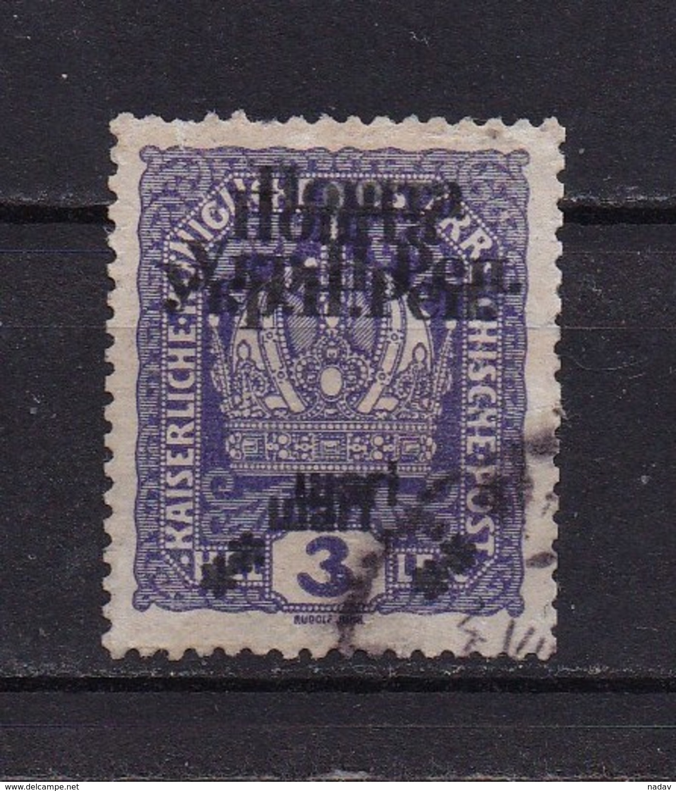 West Ukraine, 1919, Double Overprint,  Used - West Ukraine