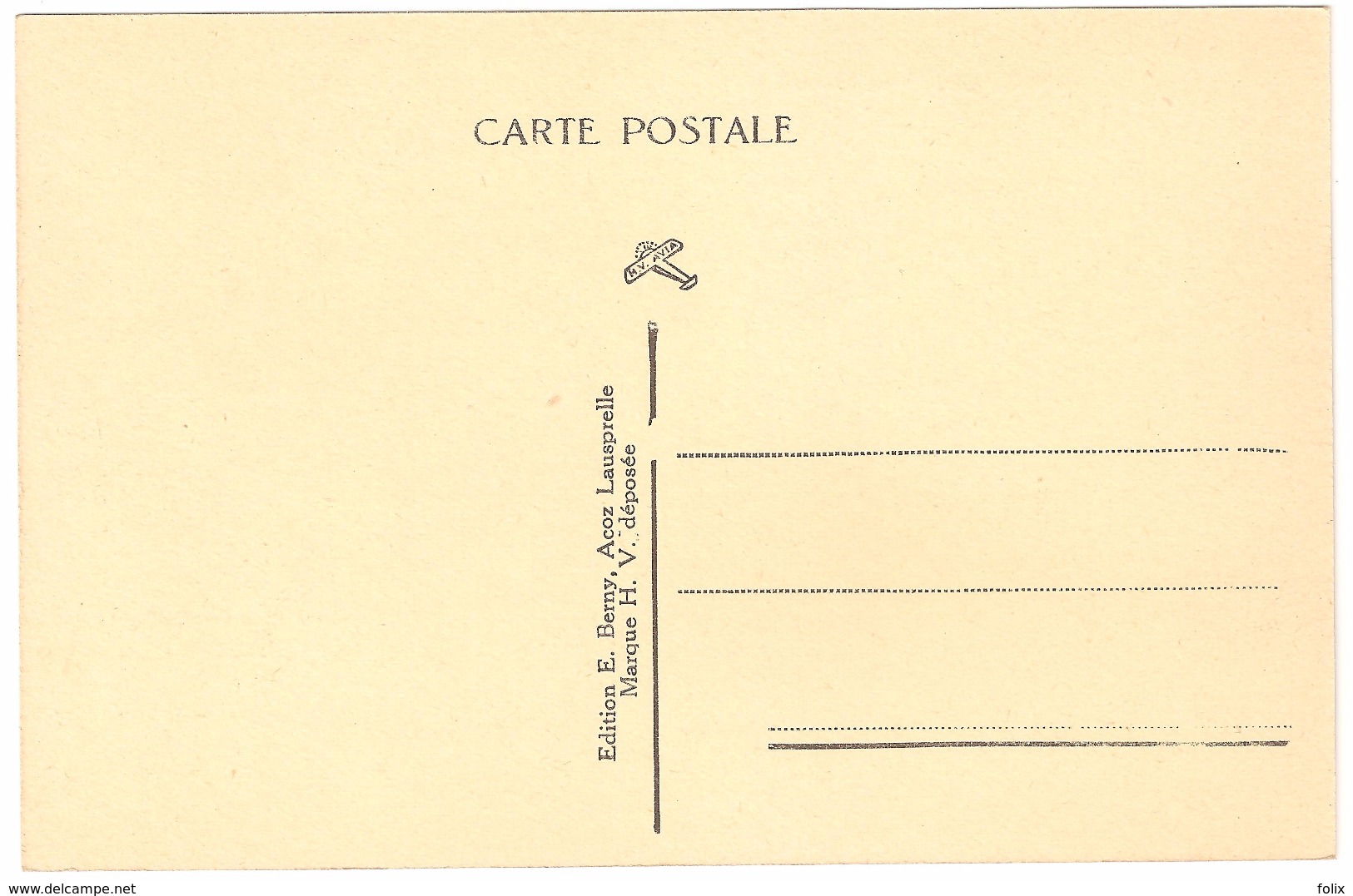 Acoz Lausprelle - La Gare - Edition E. Berny, Acoz Lausprelle - état Neuf - Gerpinnes