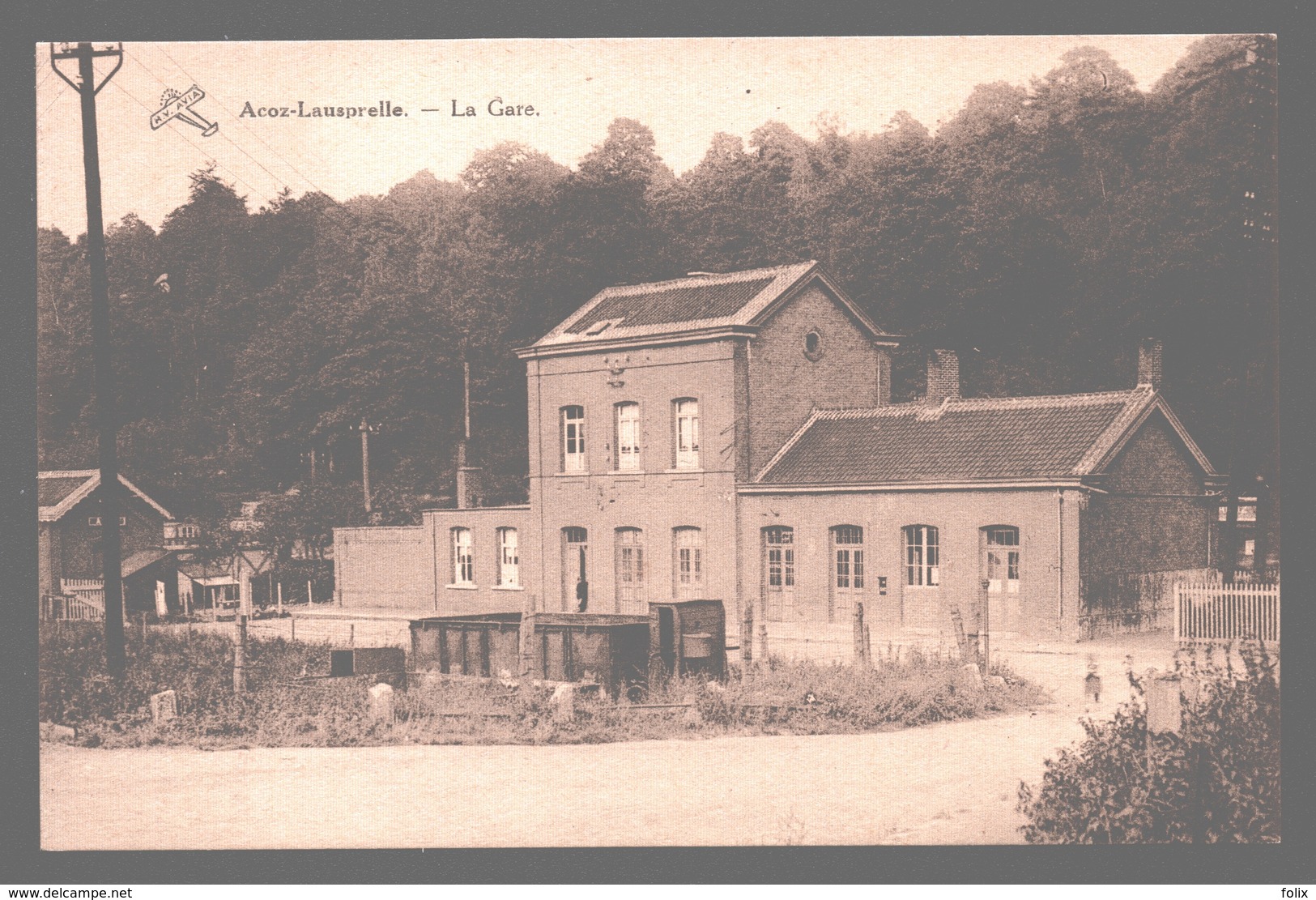 Acoz Lausprelle - La Gare - Edition E. Berny, Acoz Lausprelle - état Neuf - Gerpinnes