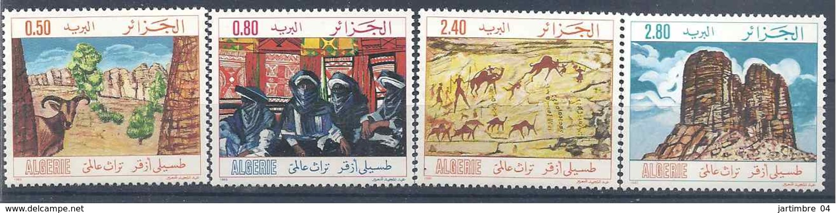 1983 ALGERIE 794-97** Patrimoine Mondial Tassili, Préhistoire, Chèvre - Algeria (1962-...)