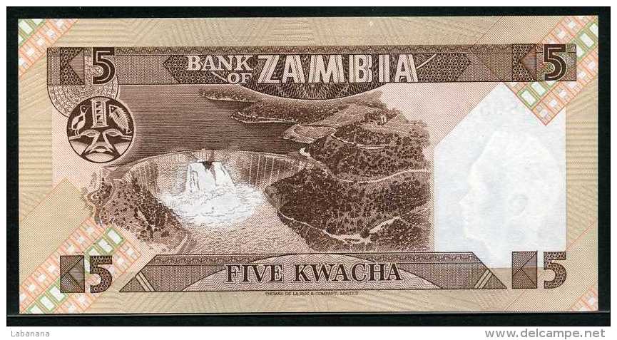 347-Zambie Billet De 5 Kwacha 1980-86 C45 Neuf - Zambie